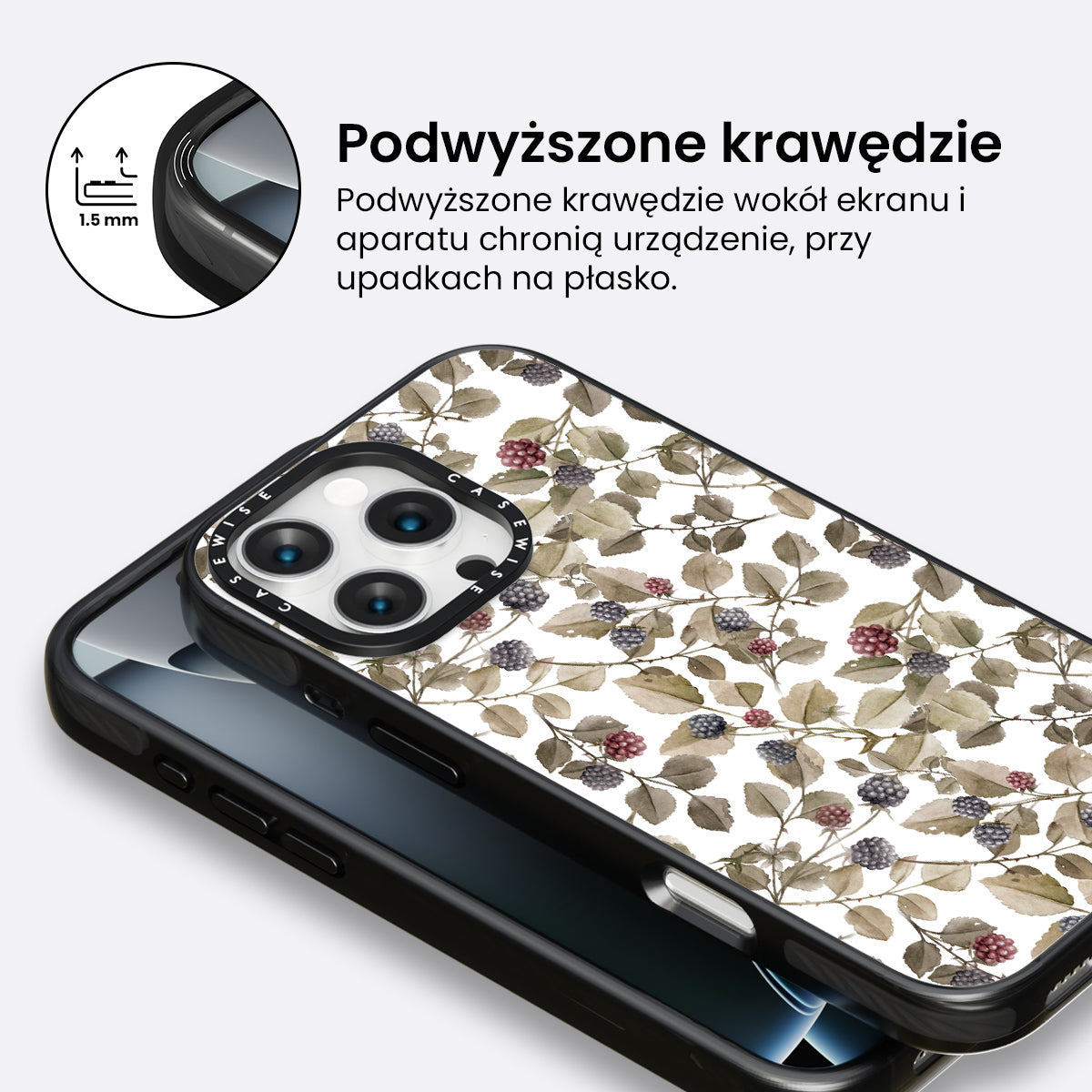 Jeżyny (white) - Etui