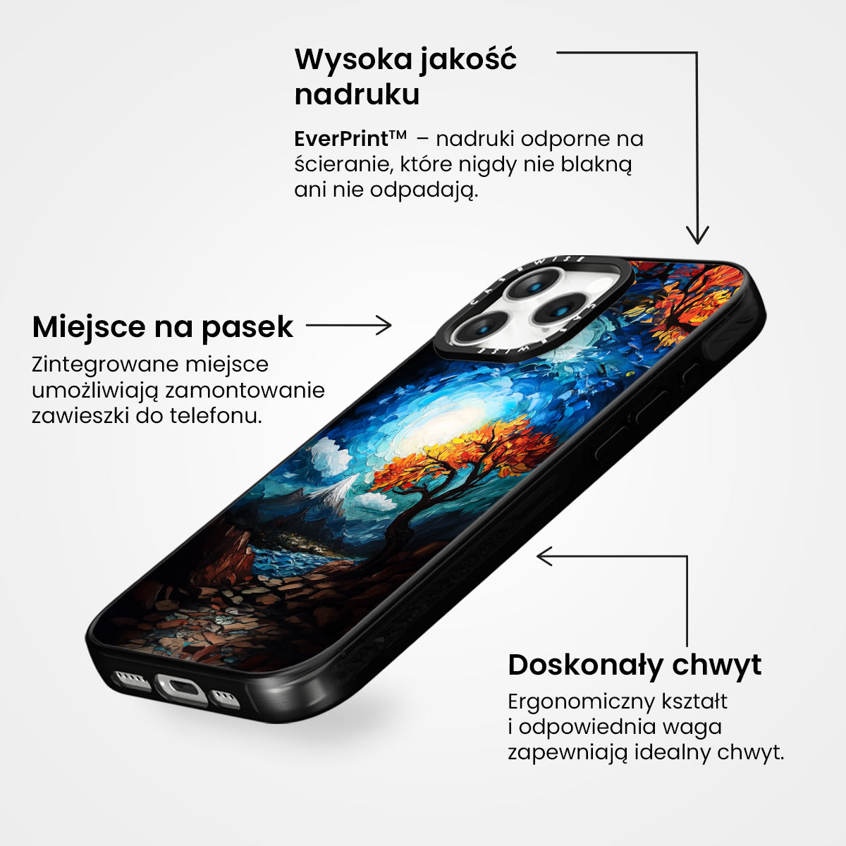 Drzewo w sierpniu obraz olejny - Etui
