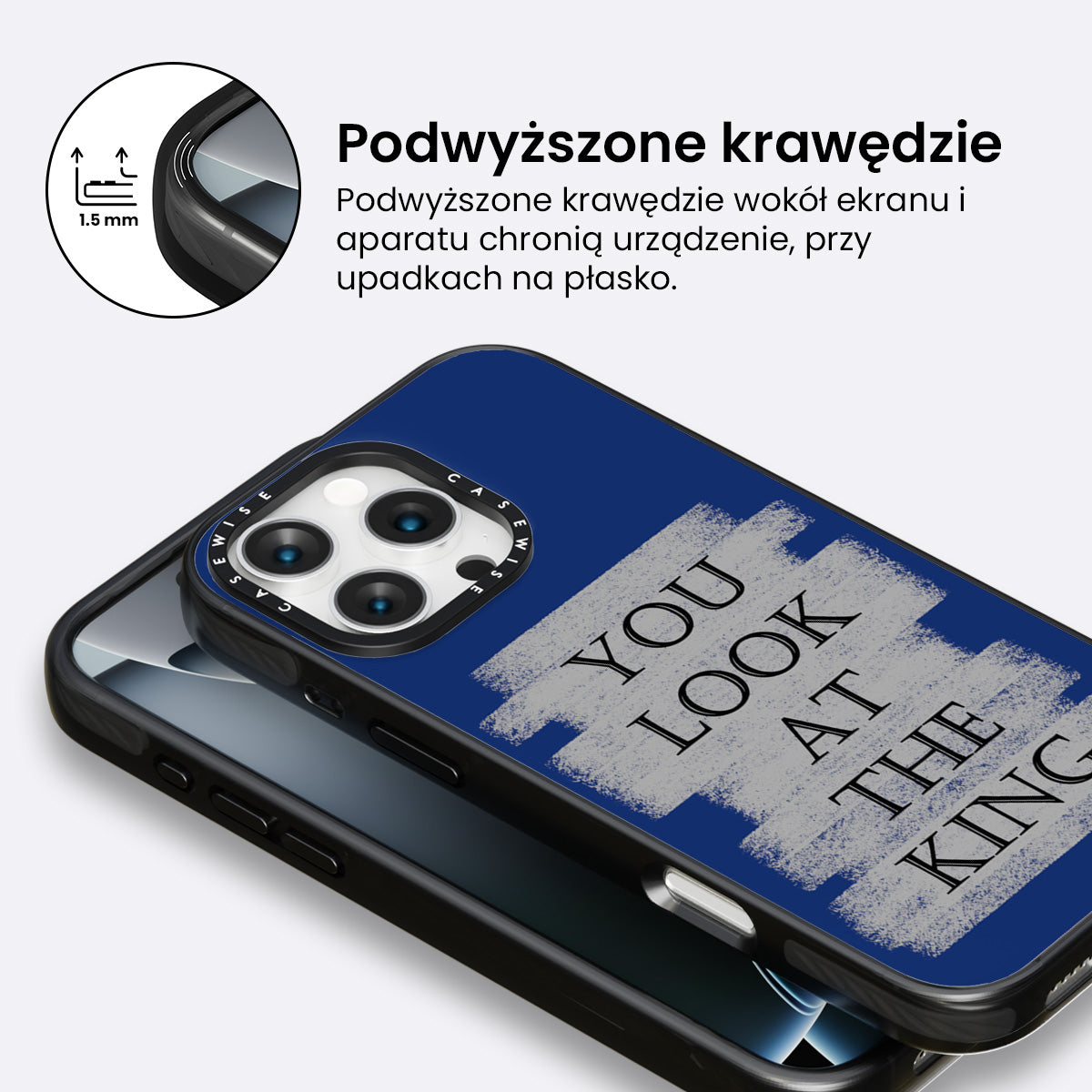 Napis Patrzysz Na Króla - Etui