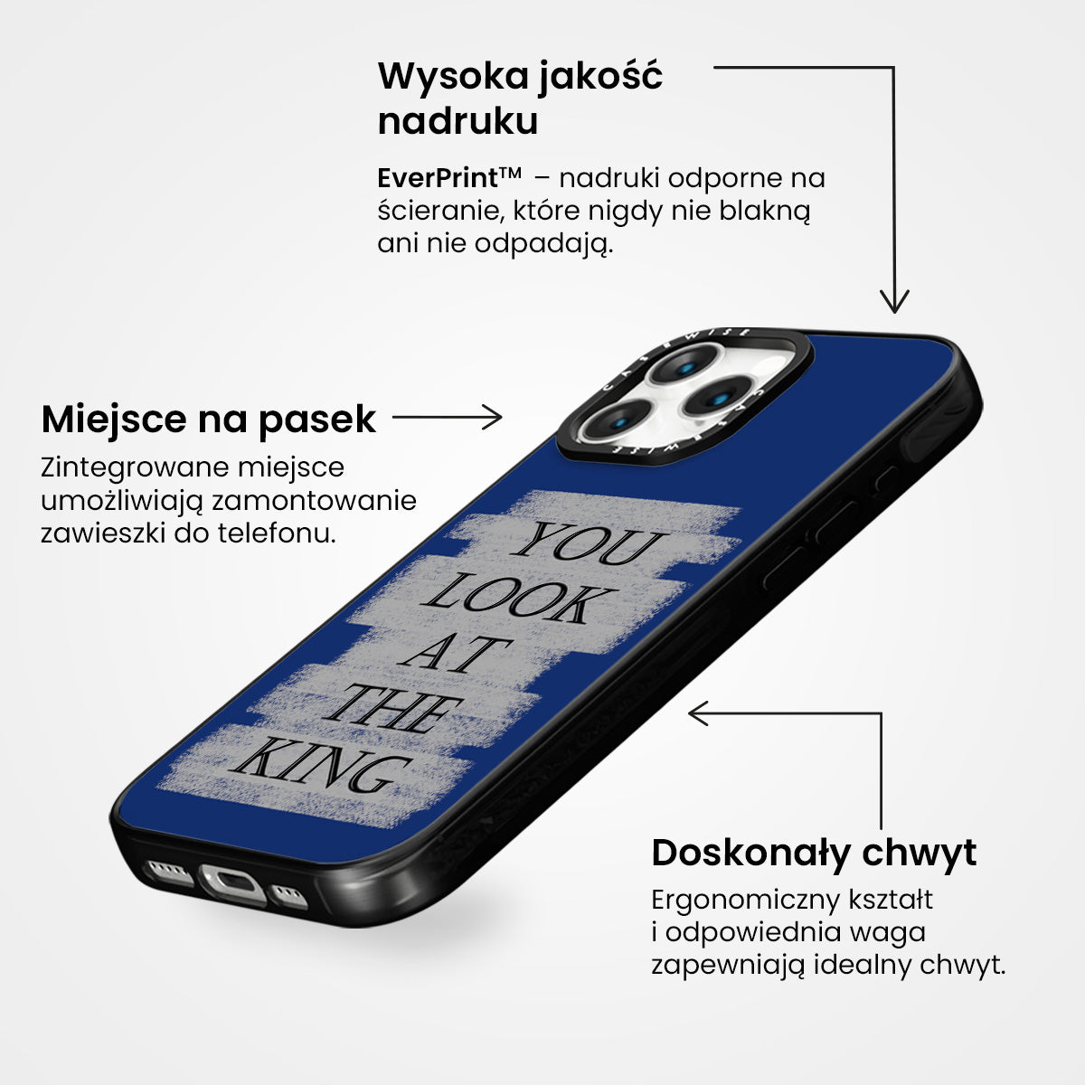 Napis Patrzysz Na Króla - Etui