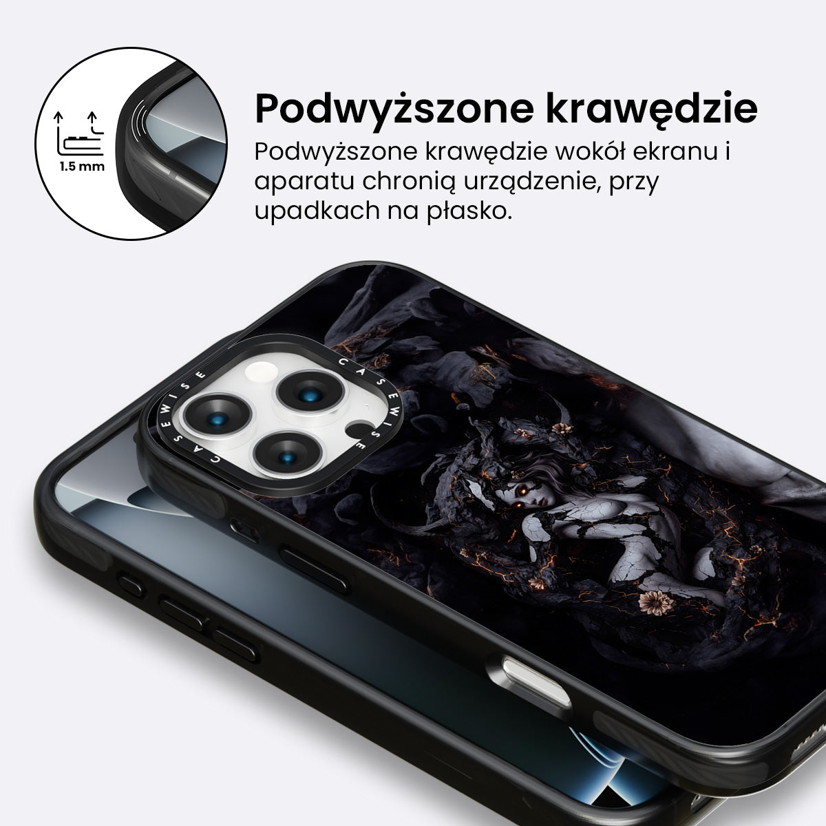 Gotycka Marmurowa Królowa - Etui