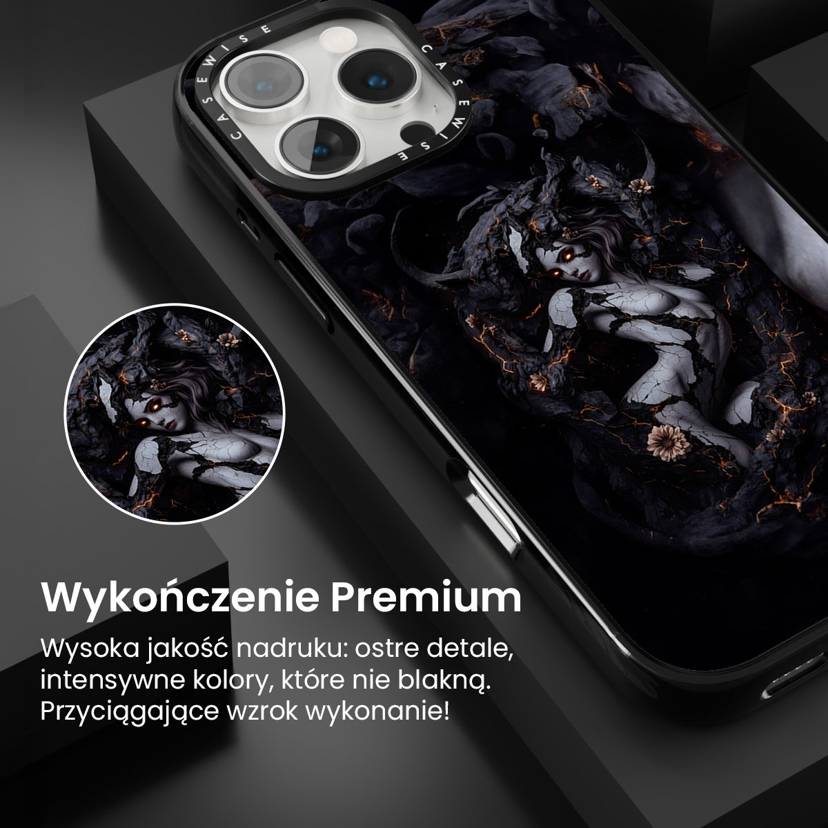 Gotycka Marmurowa Królowa - Etui