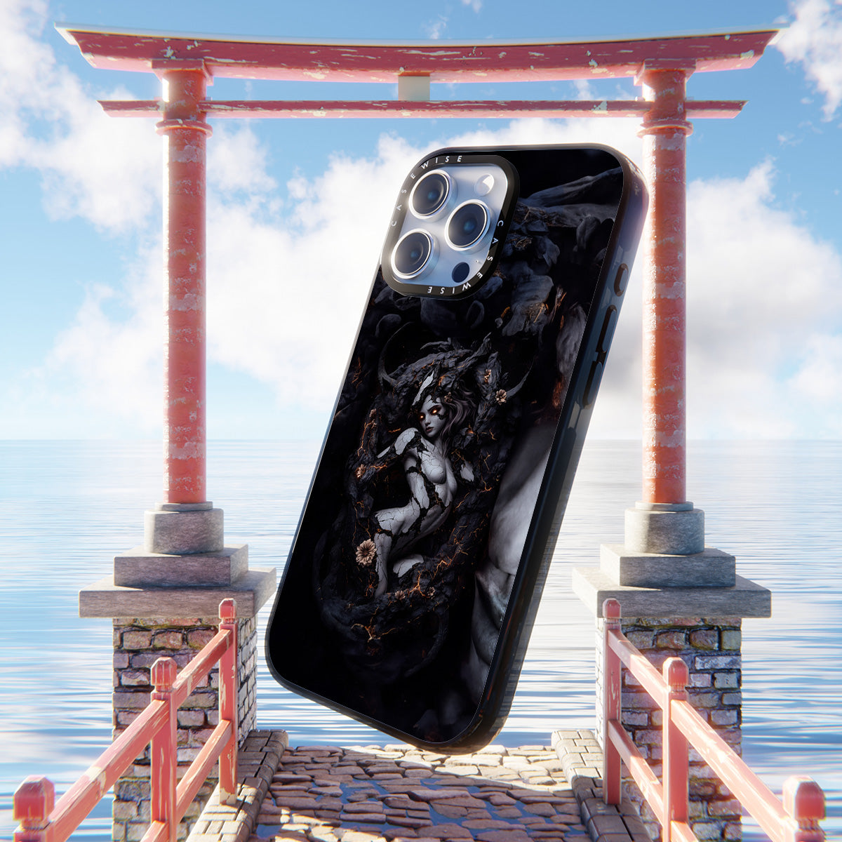 Gotycka Marmurowa Królowa - Etui