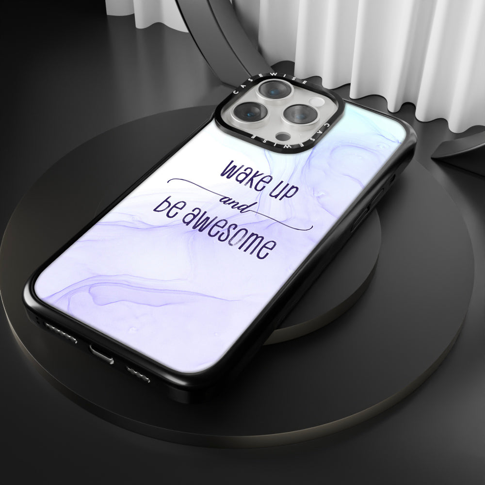 Wake up and be awesome | floating colors - Etui