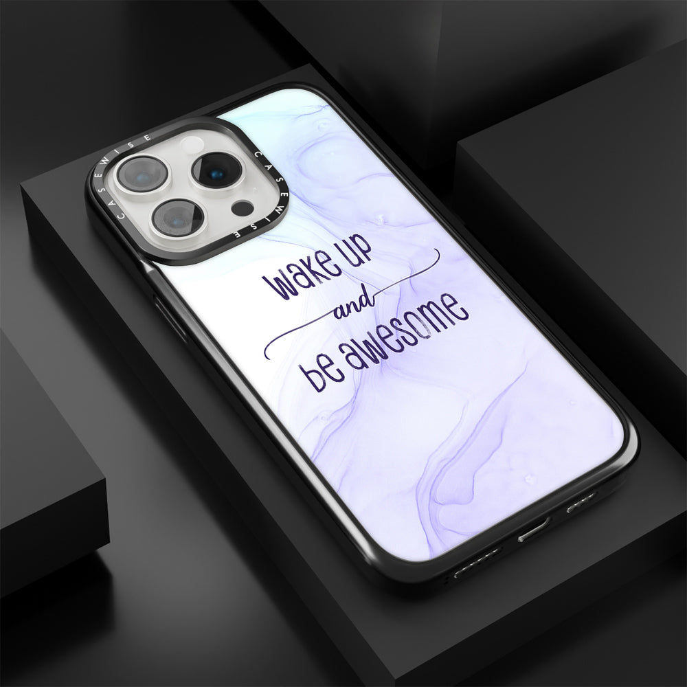 Wake up and be awesome | floating colors - Etui
