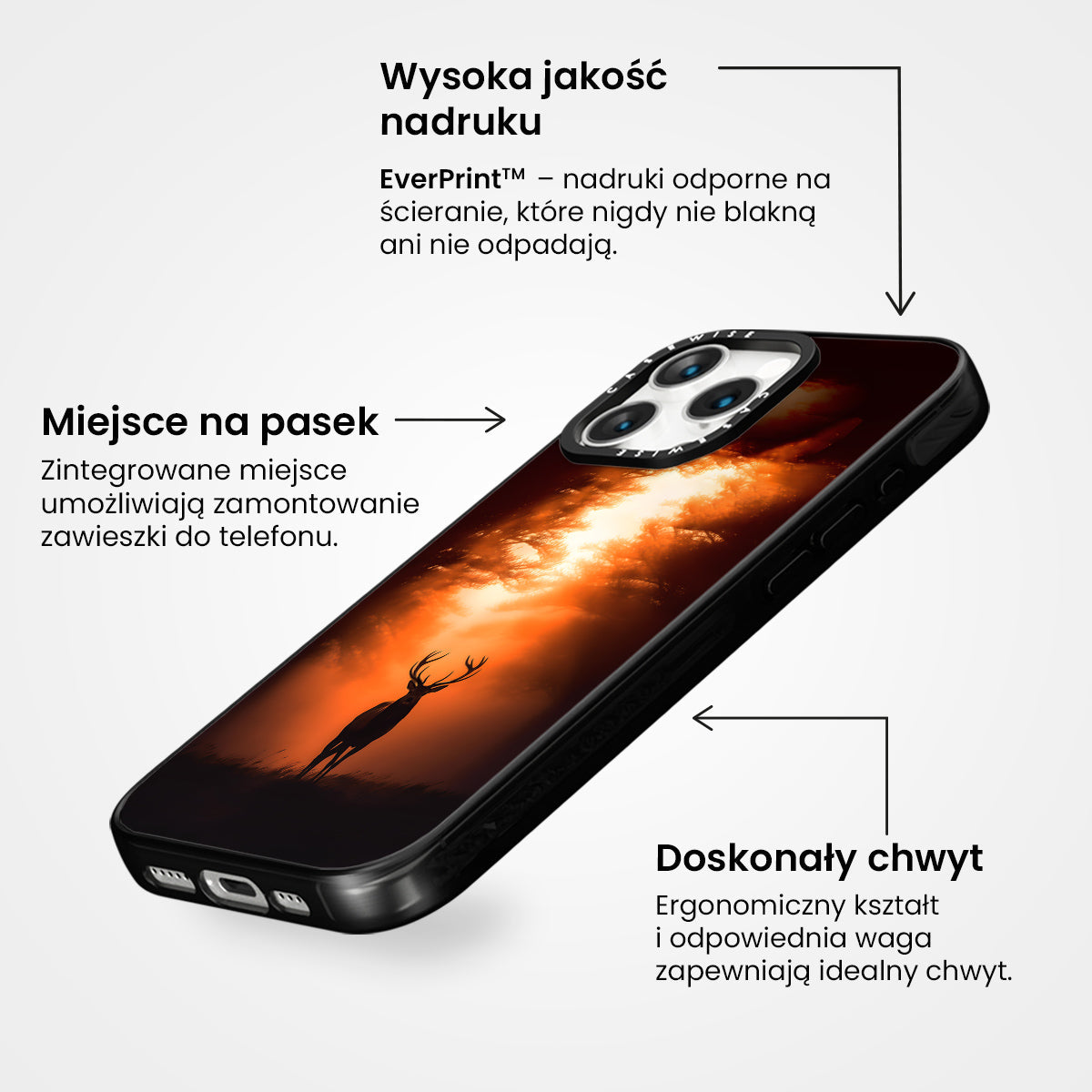 Dear Stag Dark Forest Orange - Etui
