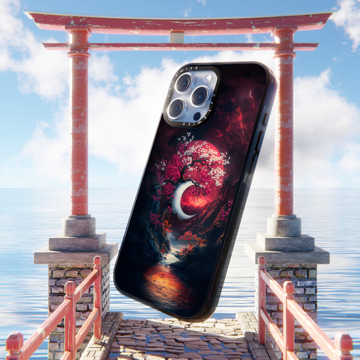 Half Moon Cherry Blossom - Etui