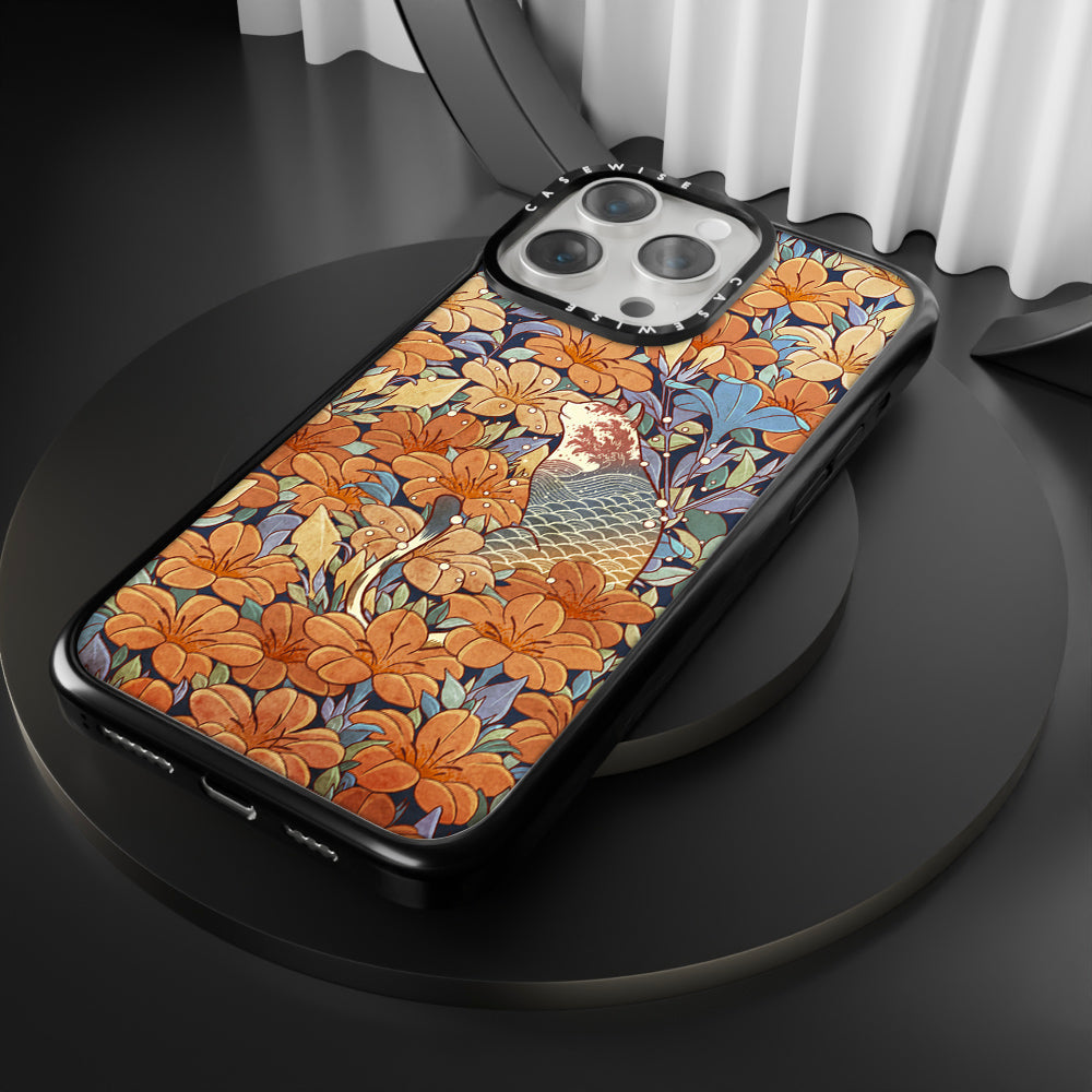 Cat and orange flowers - Etui