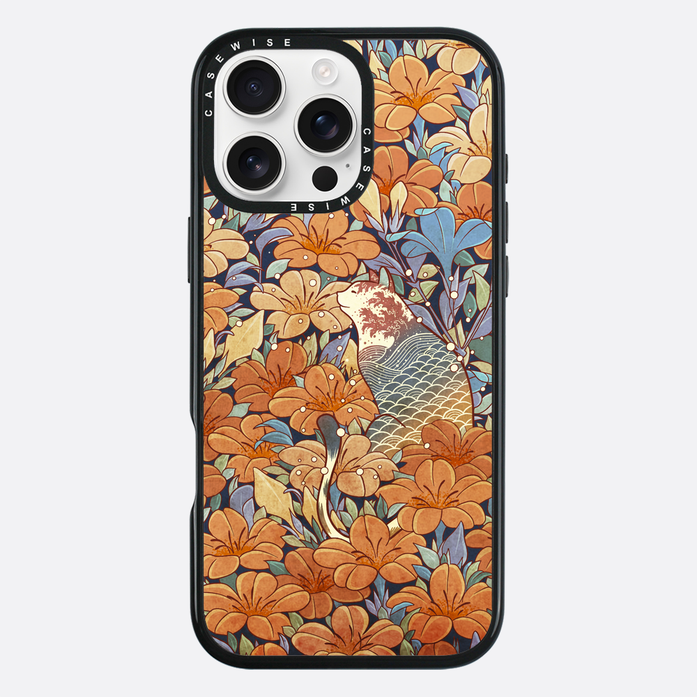 Cat and orange flowers - Etui