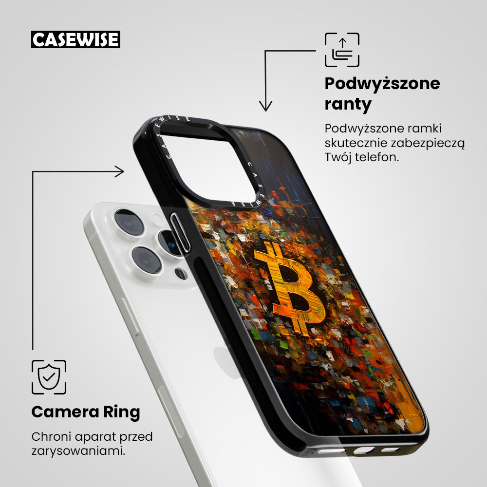 Abstract Bitcoin Painting - Etui