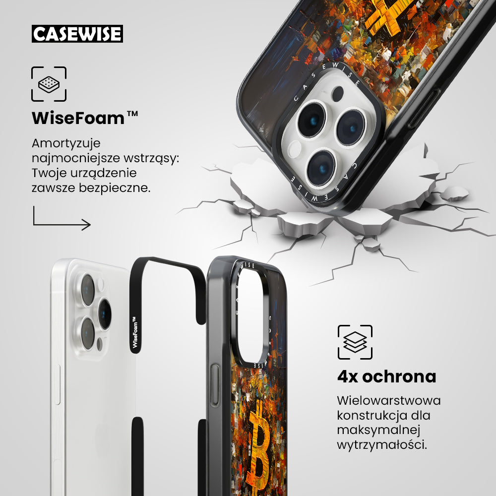 Abstract Bitcoin Painting - Etui