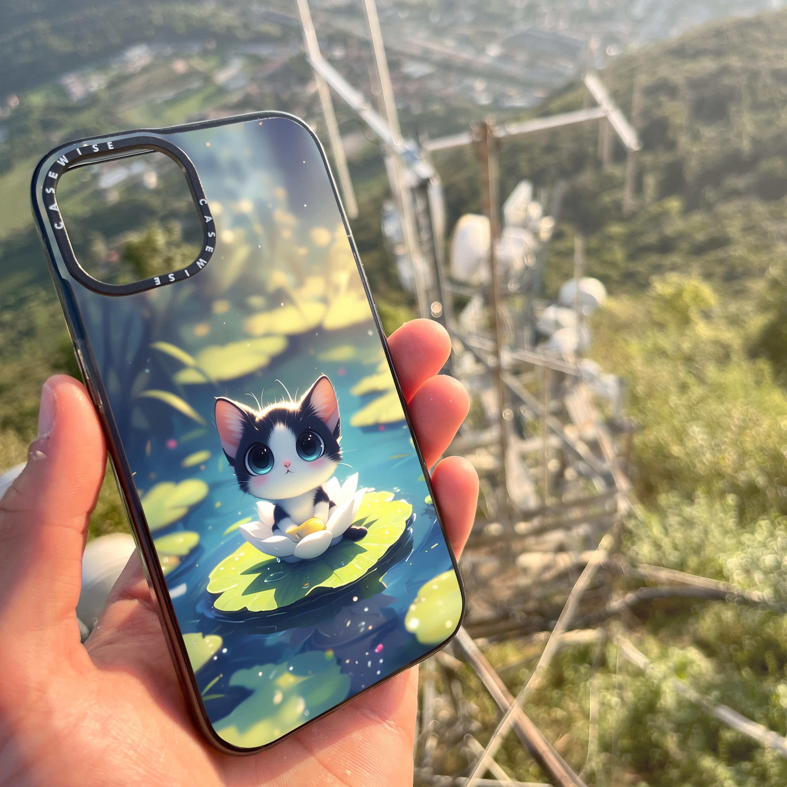 Anime Cat Flower - Etui