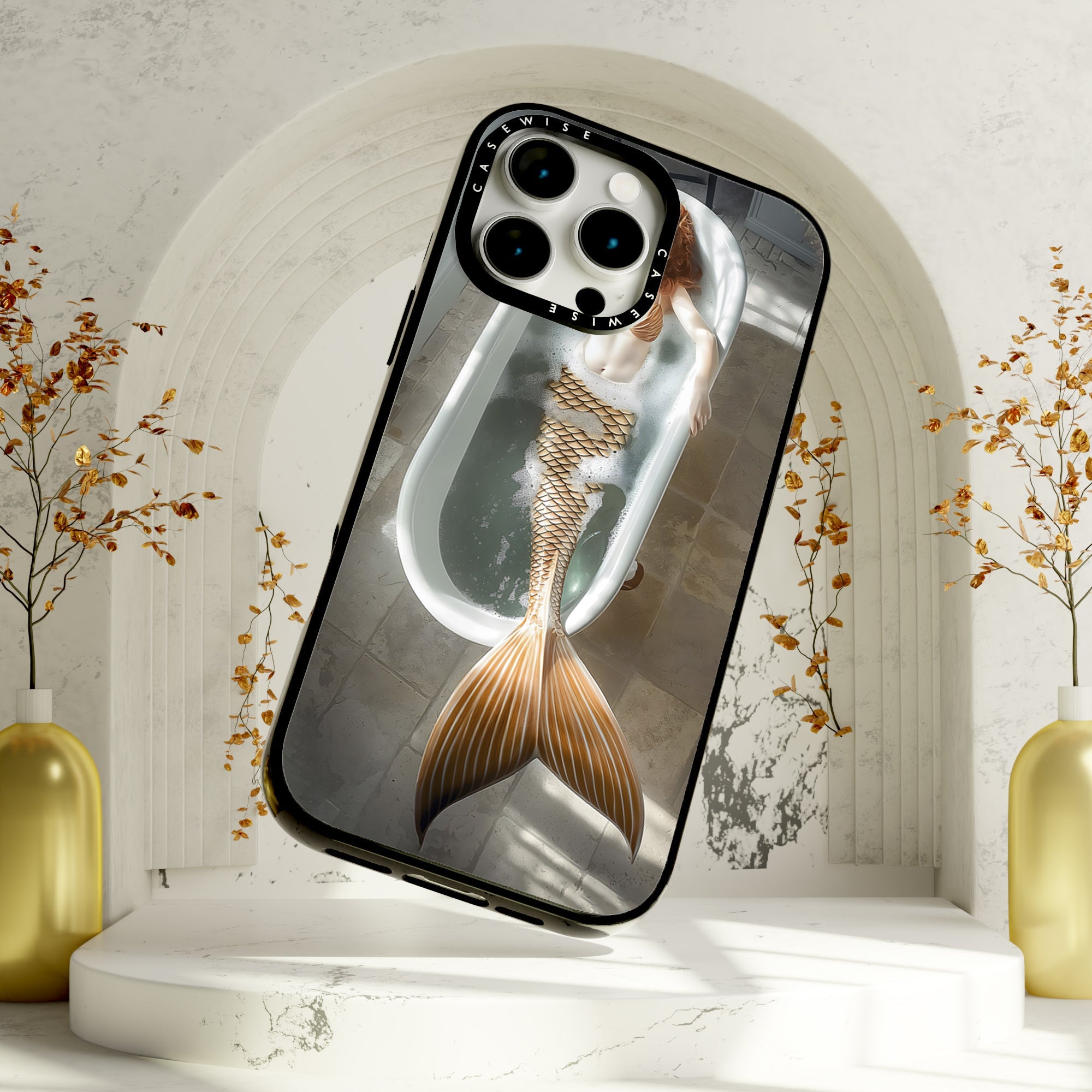 Golden Mermaid in a Bathtube - Etui