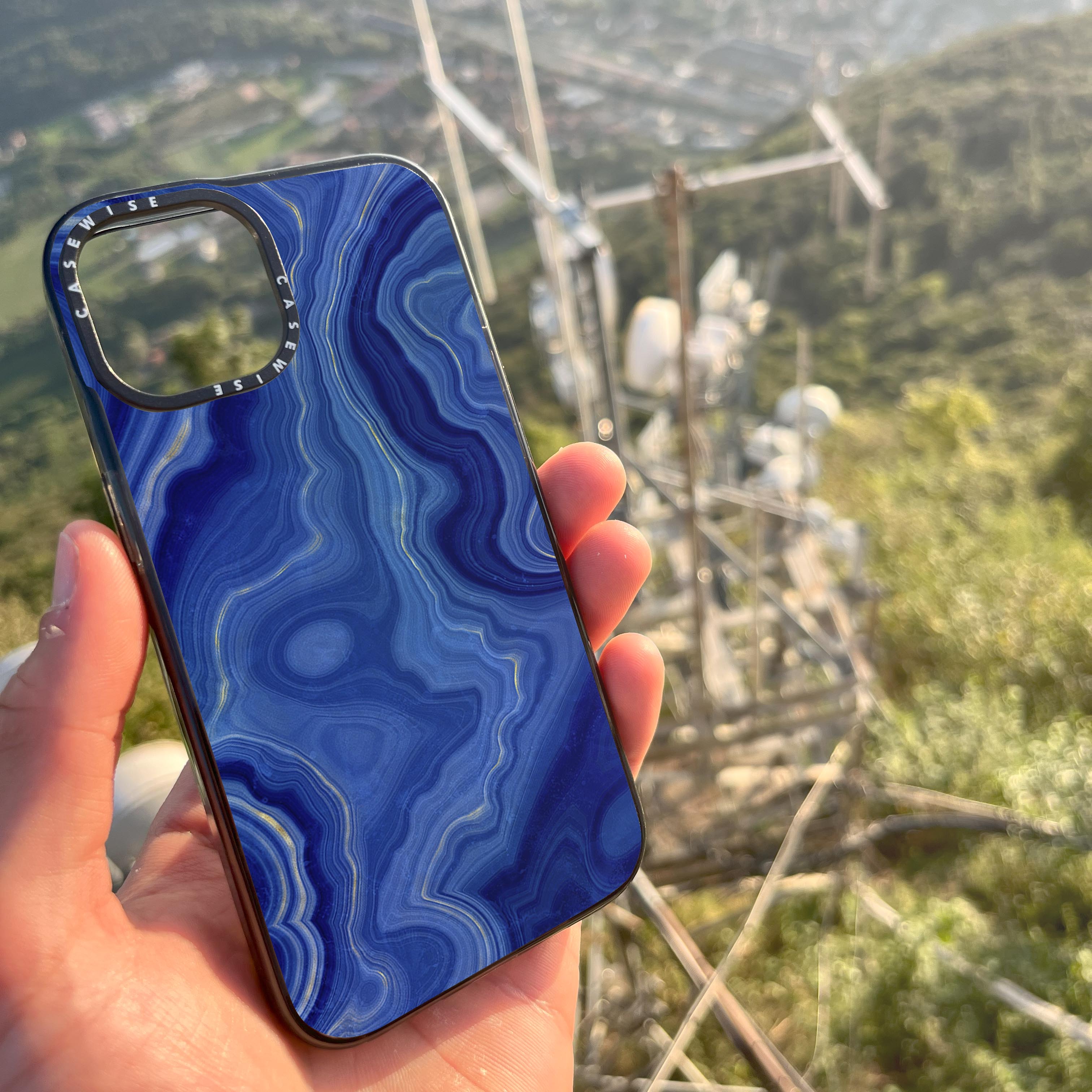 Blue Agate Texture 10 - Etui