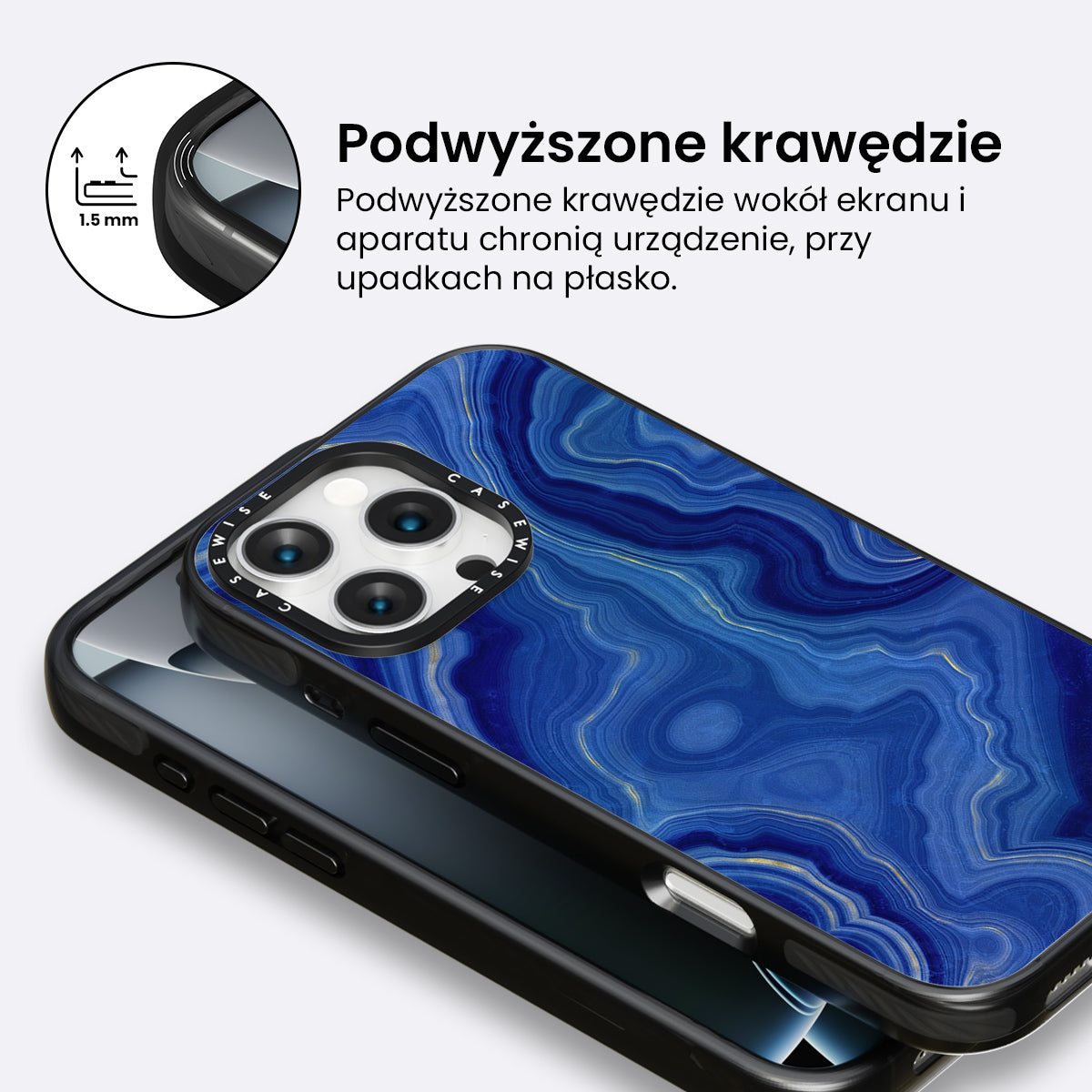 Blue Agate Texture 10 - Etui