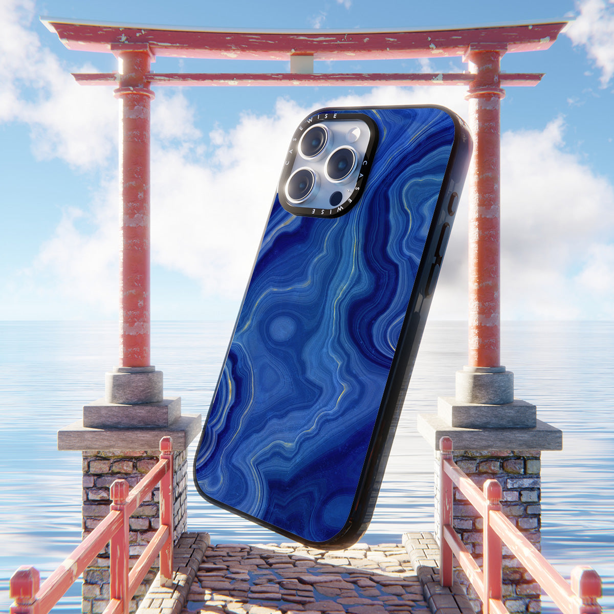 Blue Agate Texture 10 - Etui
