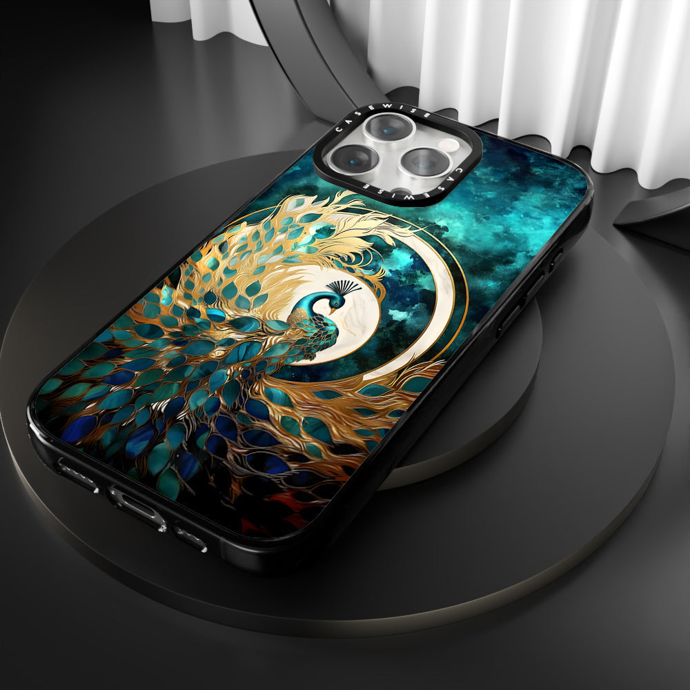 Abstract Peacock Kintsugi - Etui