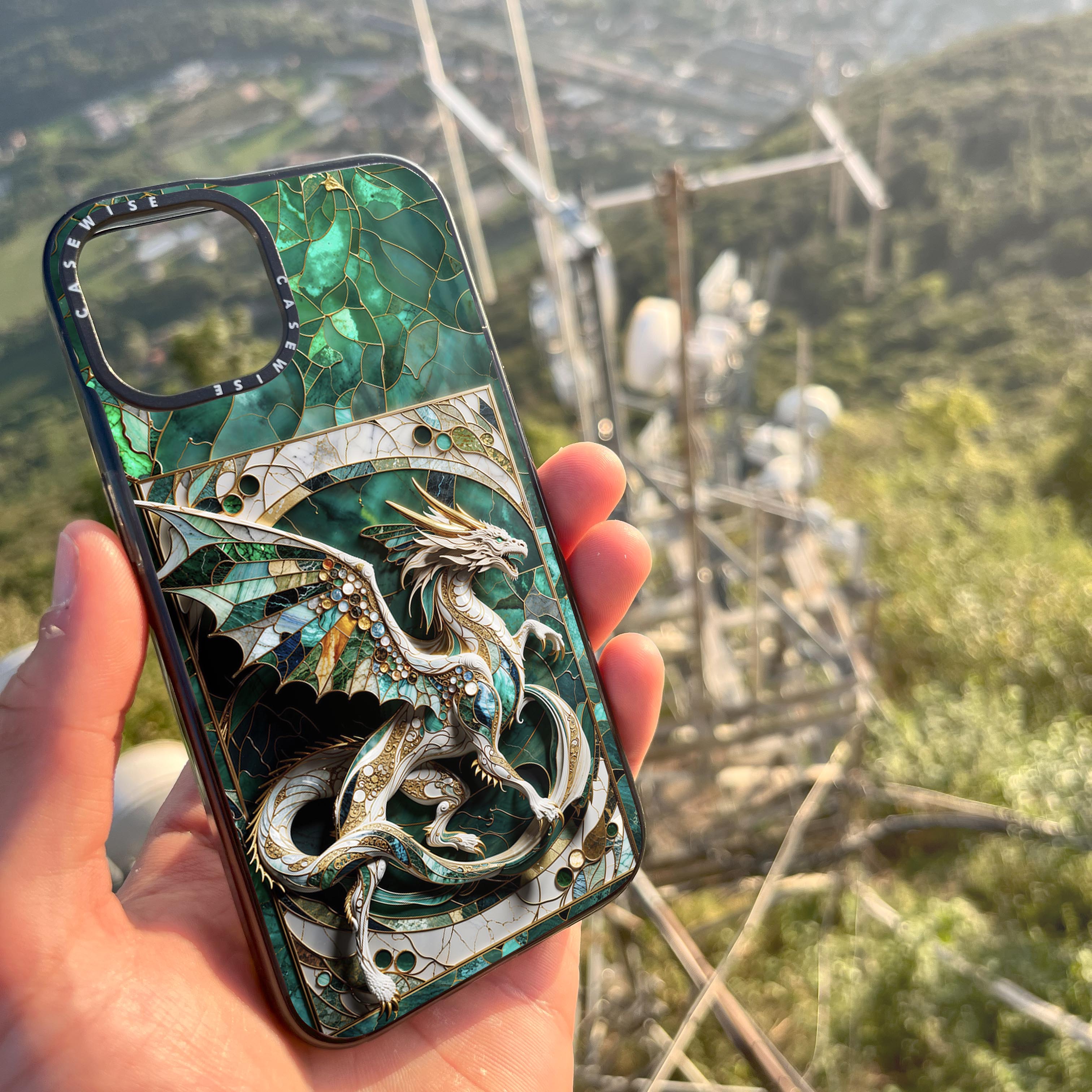 Abstract Dragon Kintsugi - Etui