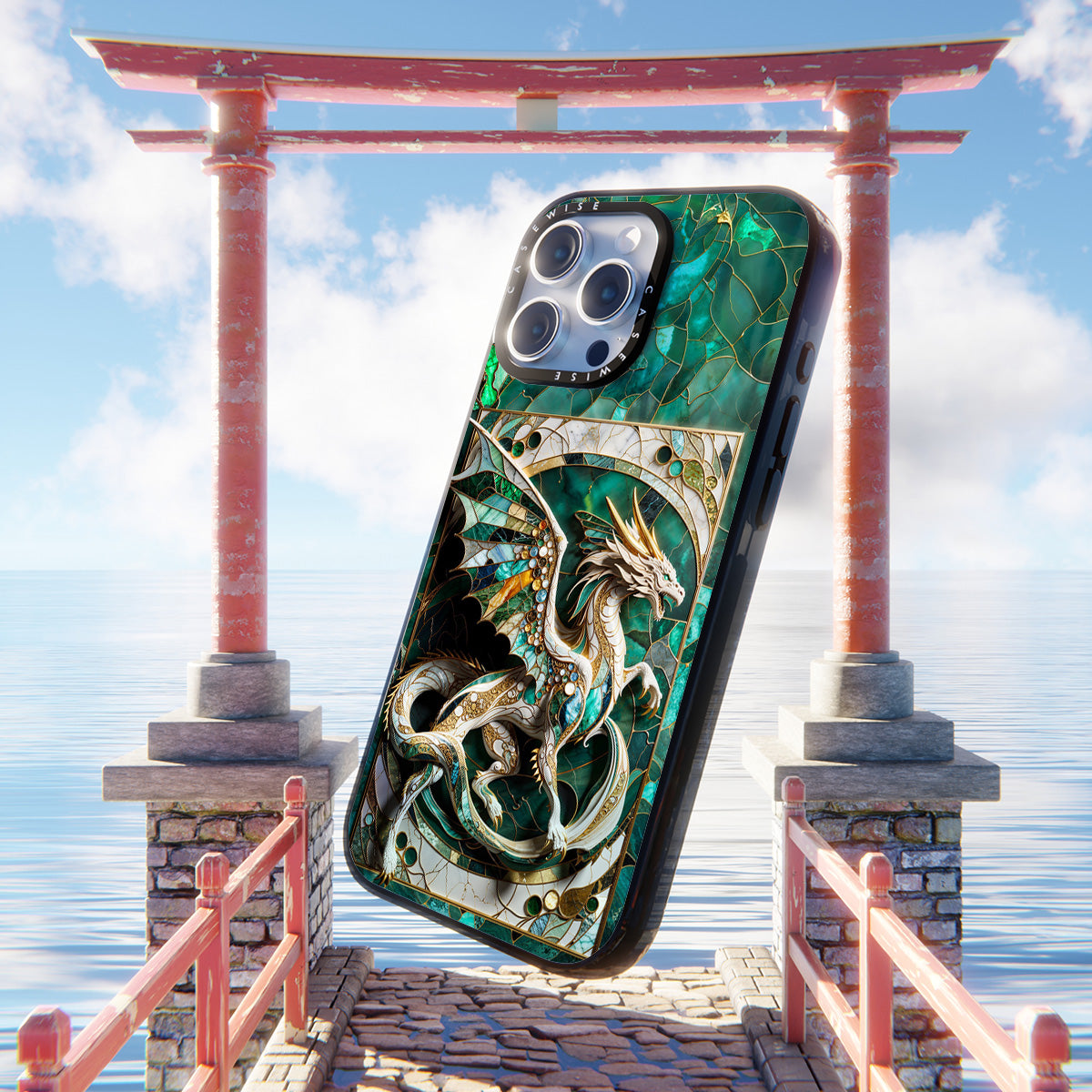 Abstract Dragon Kintsugi - Etui