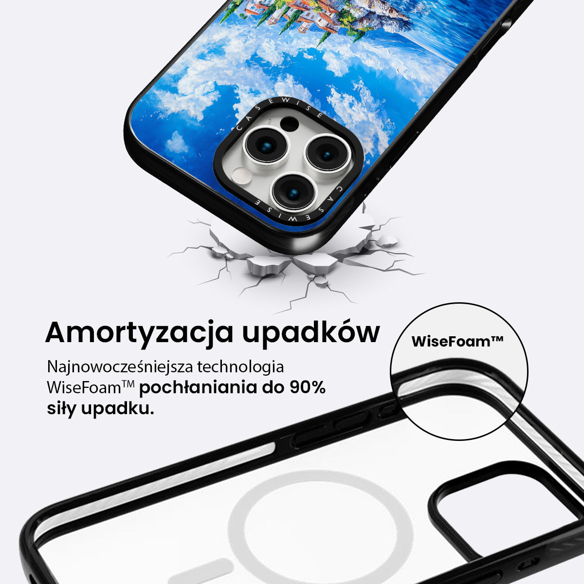 Słoneczny krajobraz miejski - Etui