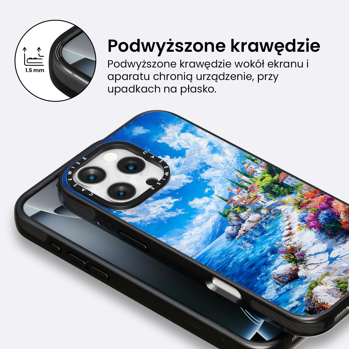 Słoneczny krajobraz miejski - Etui