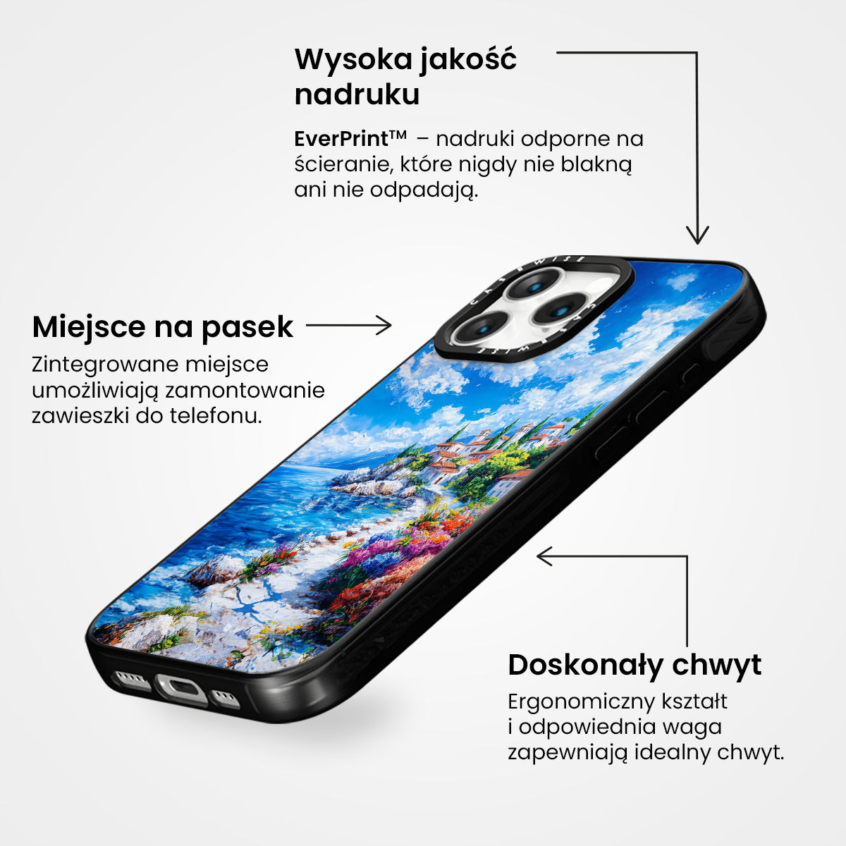 Słoneczny krajobraz miejski - Etui