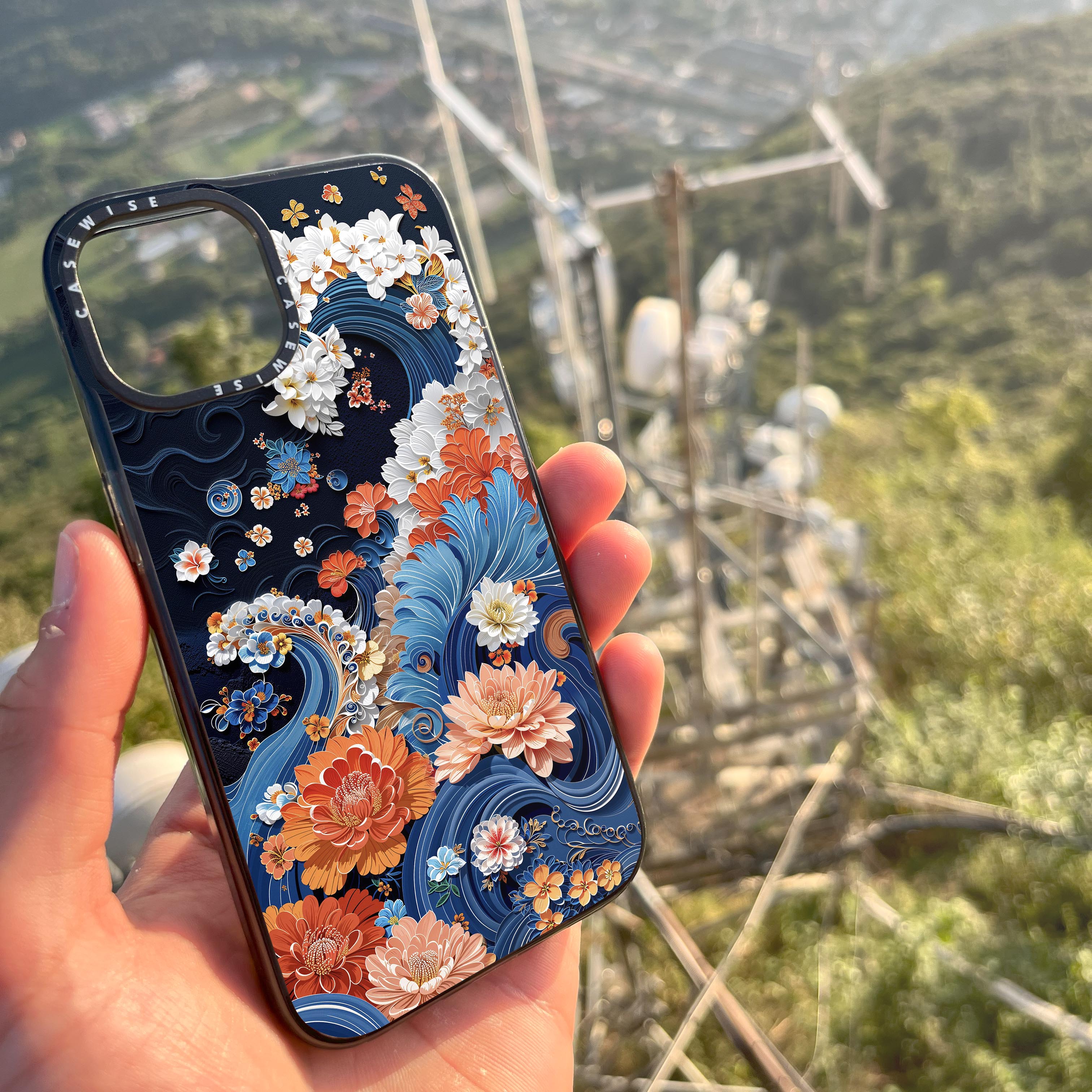 Floral Wave - Etui