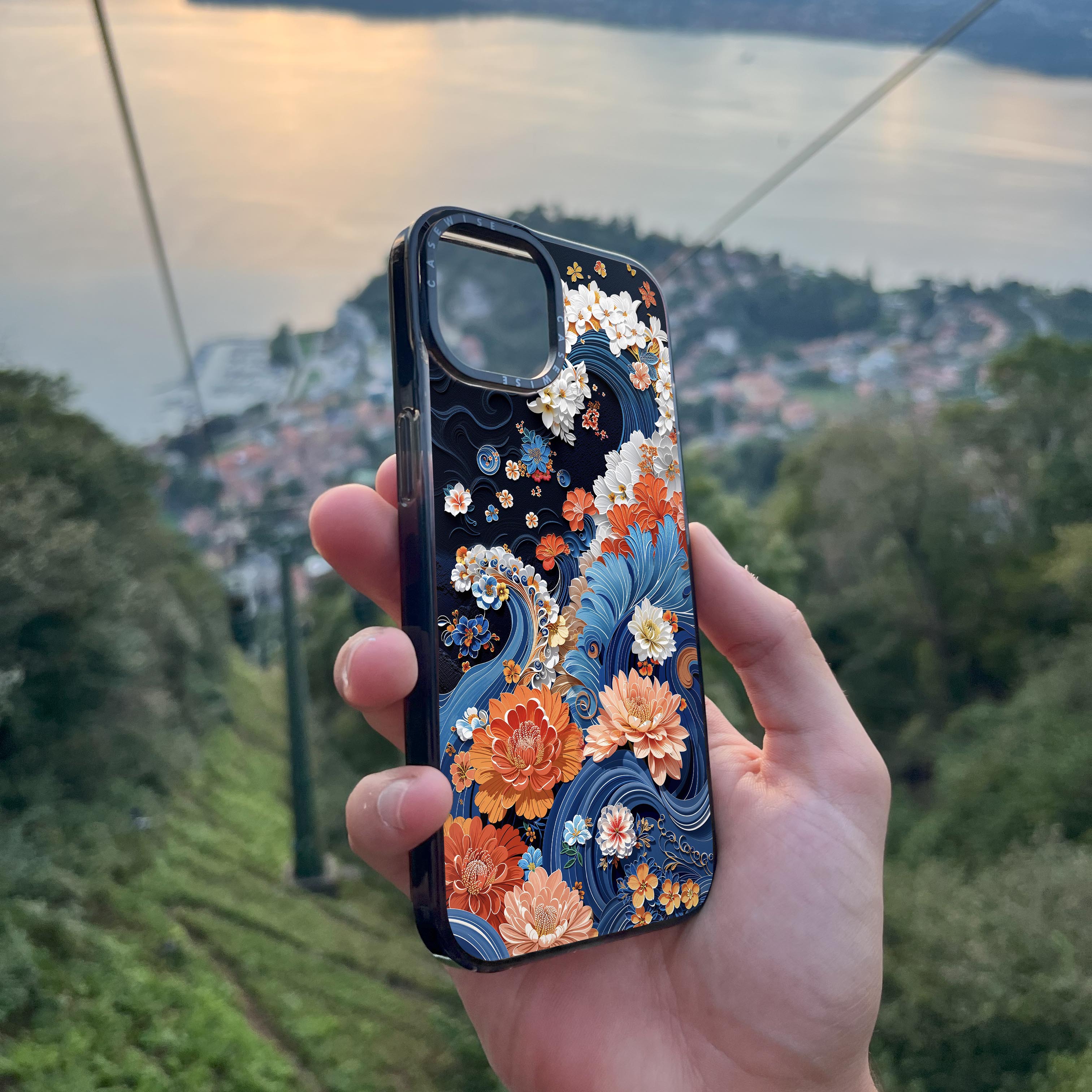 Floral Wave - Etui