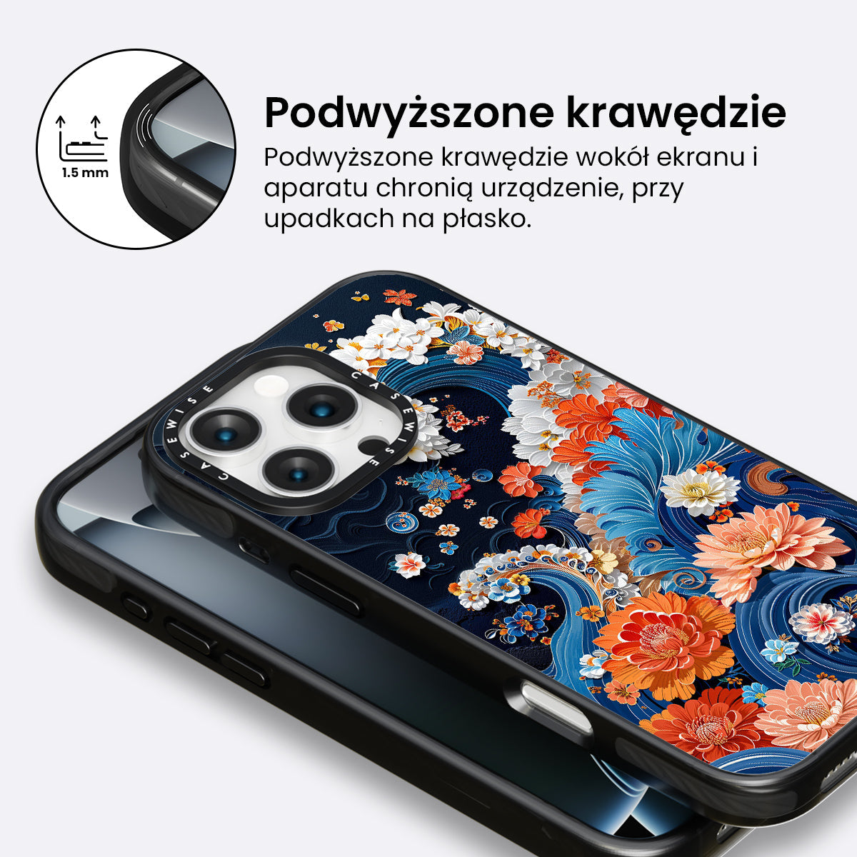 Floral Wave - Etui