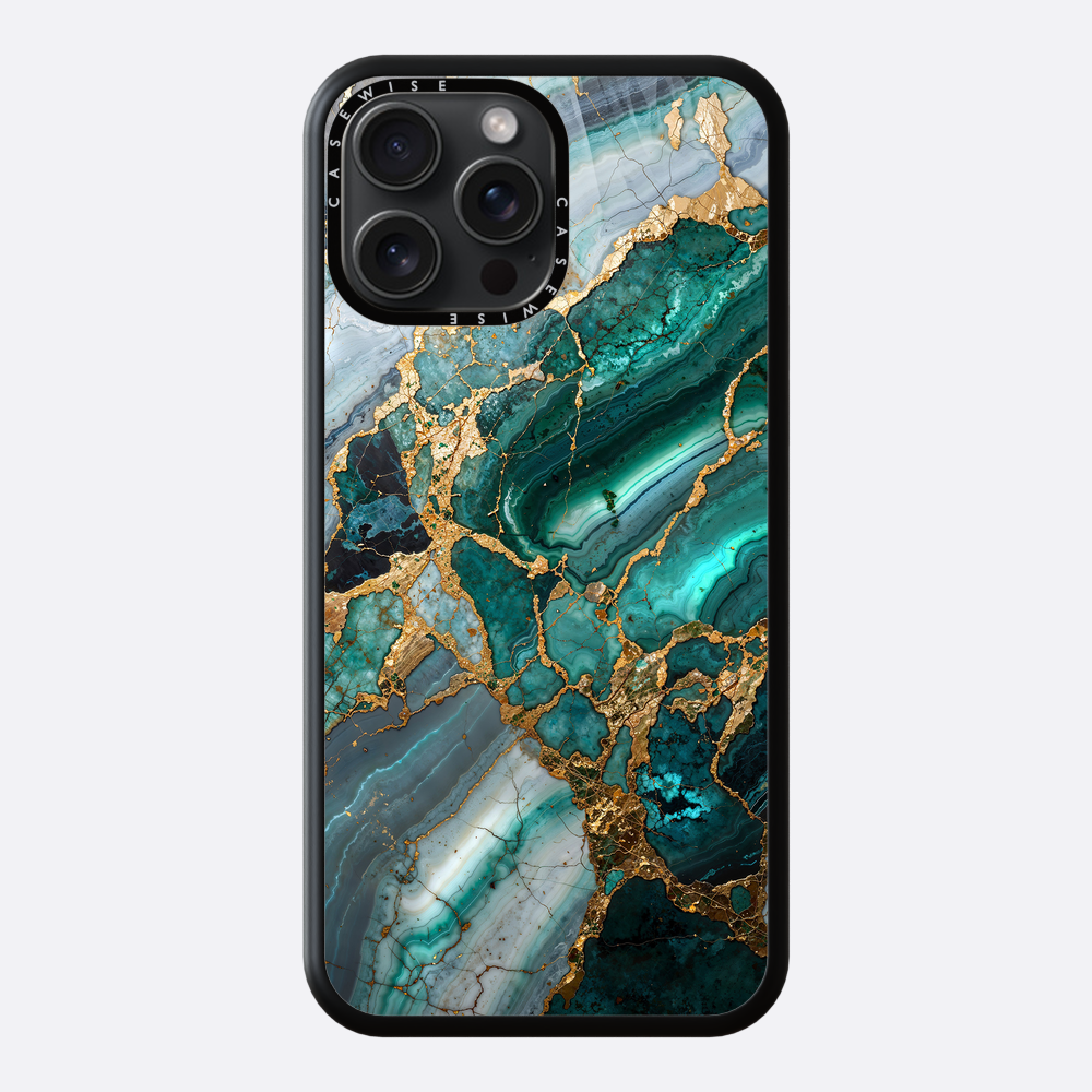 Abstract Marble Geode Kintsugi - Etui