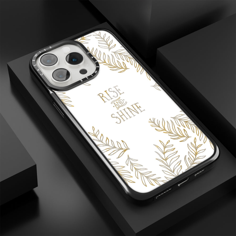 Graphic Art RISE & SHINE | gold & marble - Etui