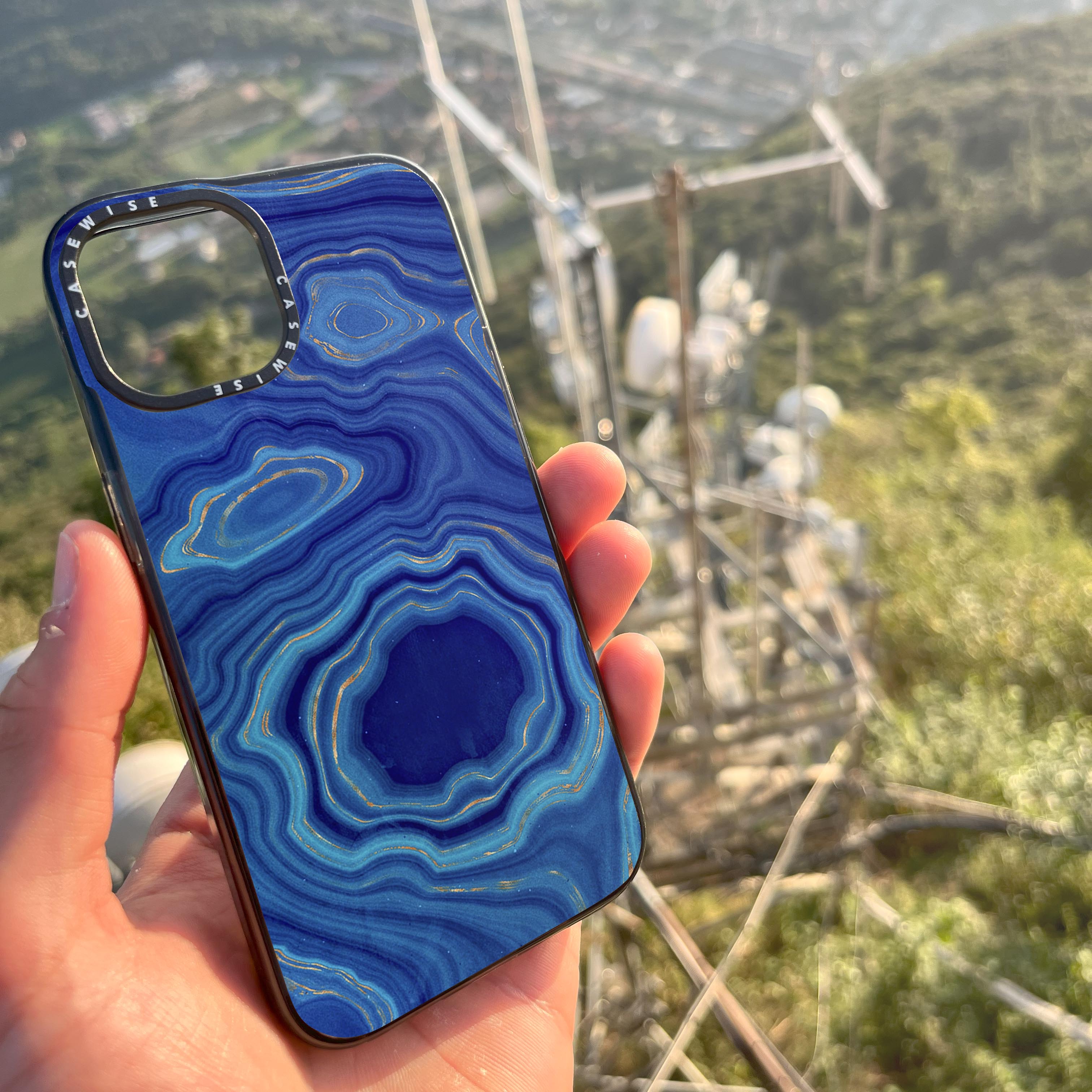 Blue Agate Texture 04 - Etui