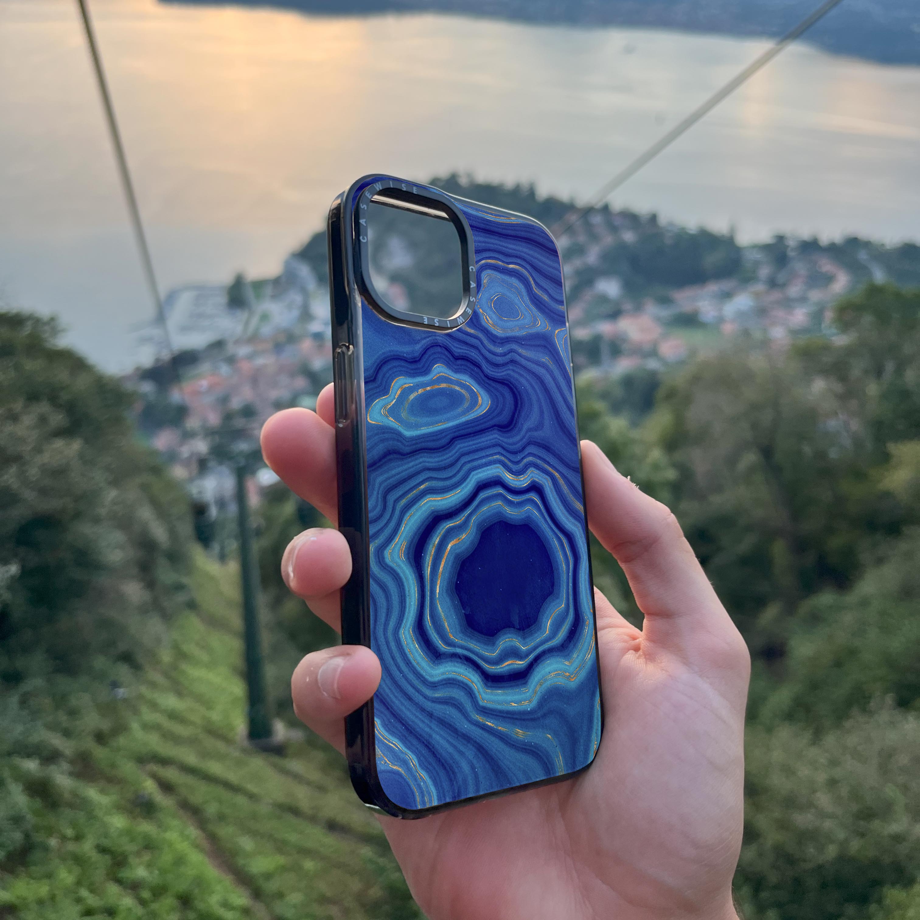 Blue Agate Texture 04 - Etui