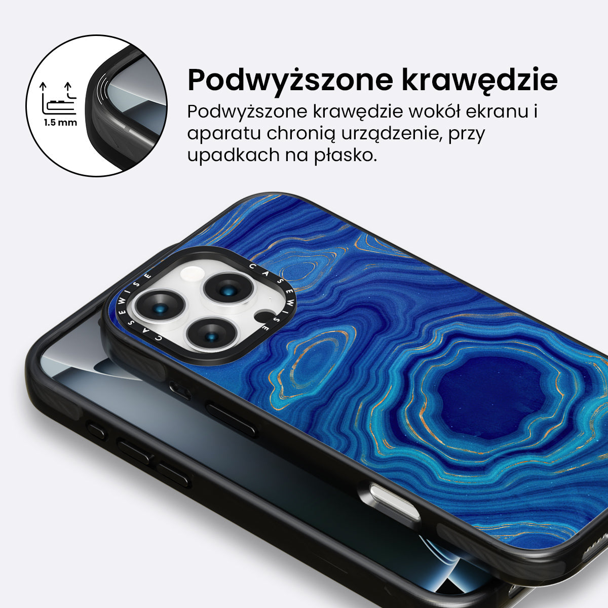 Blue Agate Texture 04 - Etui