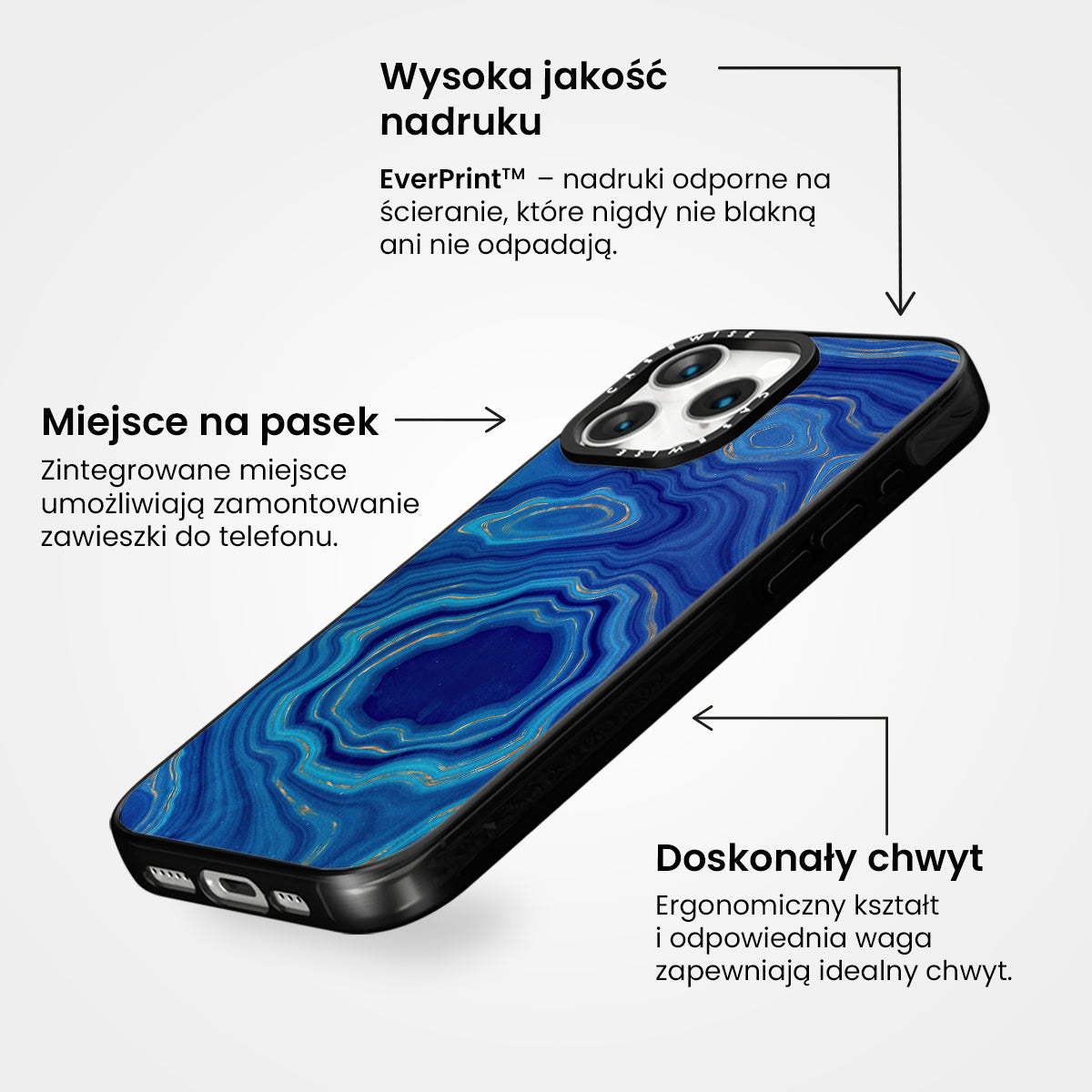 Blue Agate Texture 04 - Etui