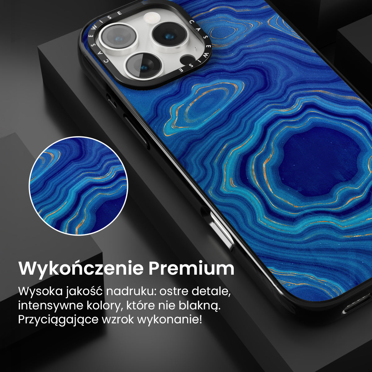 Blue Agate Texture 04 - Etui