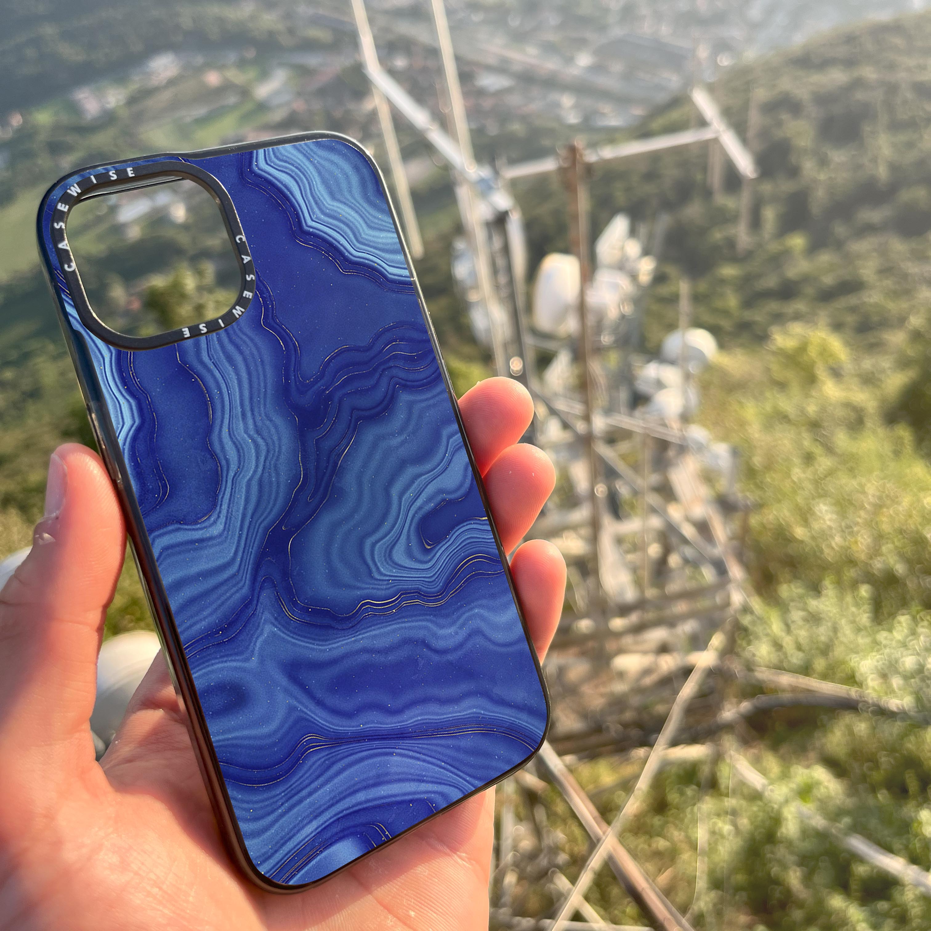 Blue Agate Texture 05 - Etui