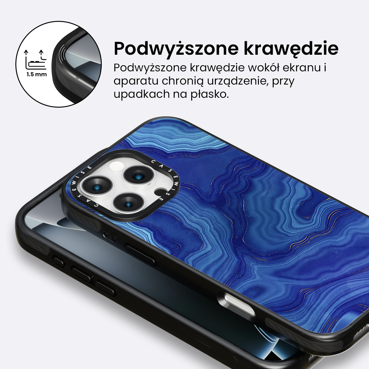 Blue Agate Texture 05 - Etui