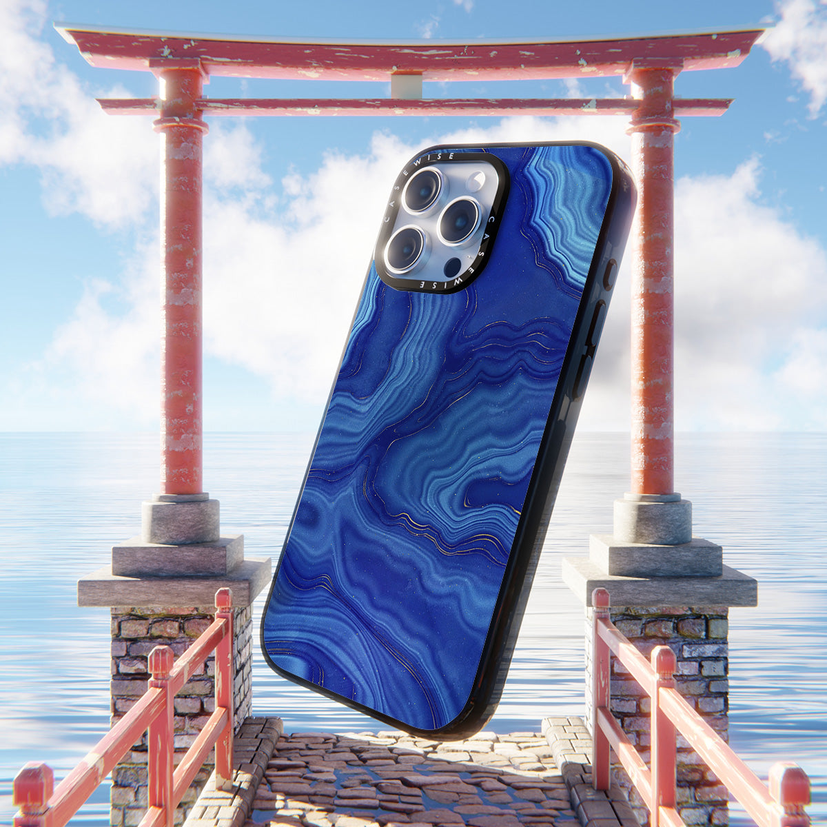 Blue Agate Texture 05 - Etui