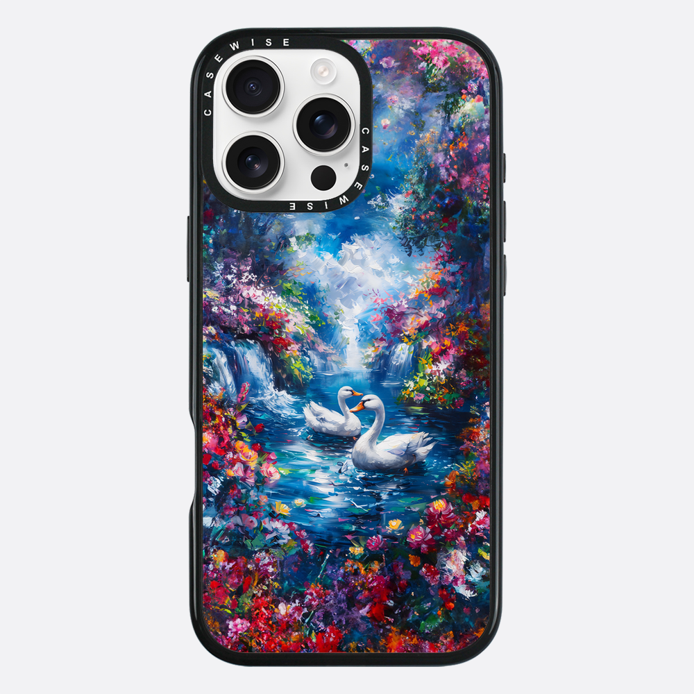 Swans in Colorful Nature - Etui