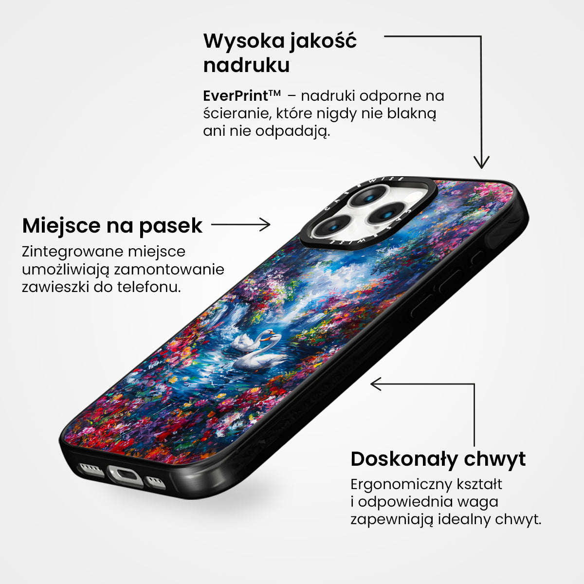 Swans in Colorful Nature - Etui