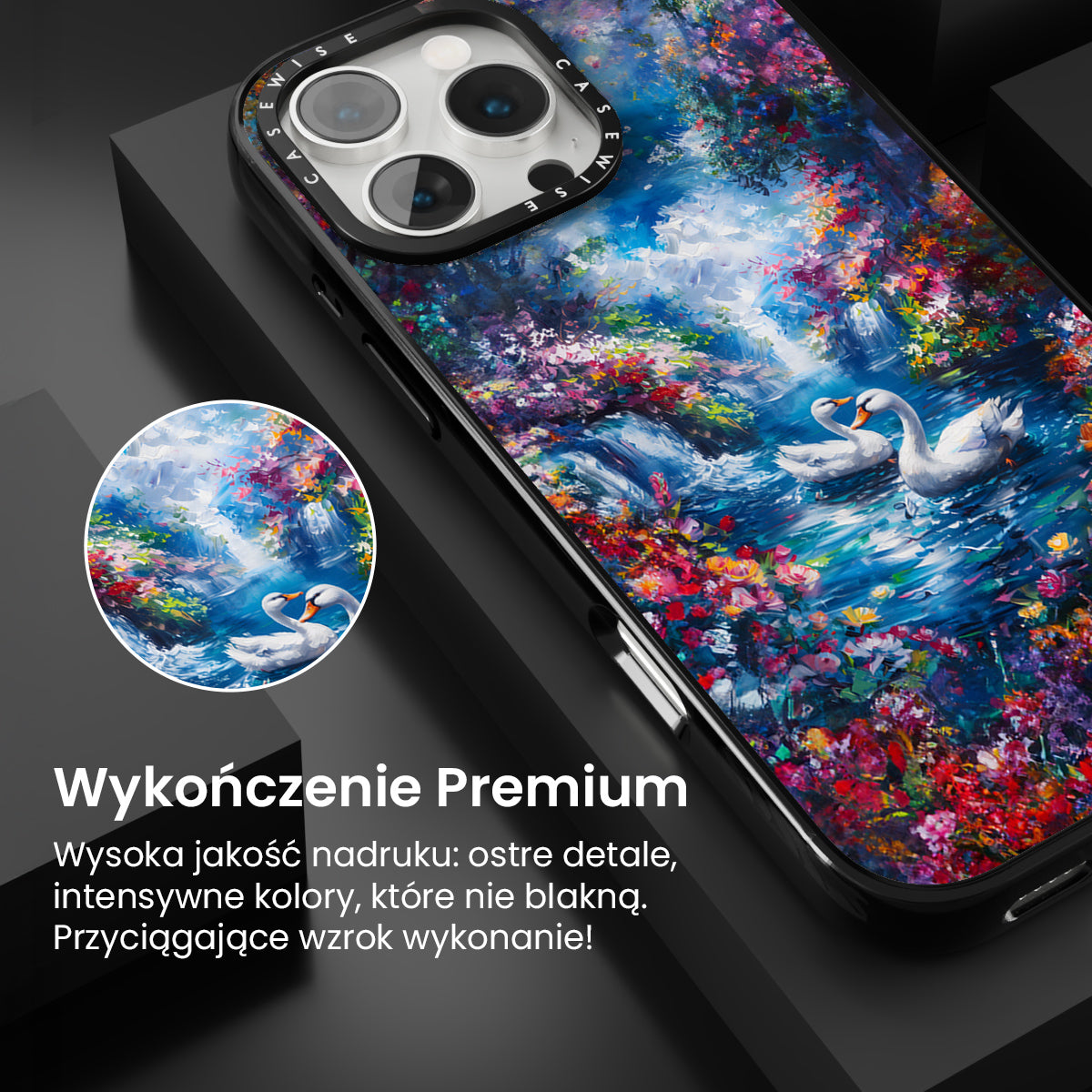 Swans in Colorful Nature - Etui