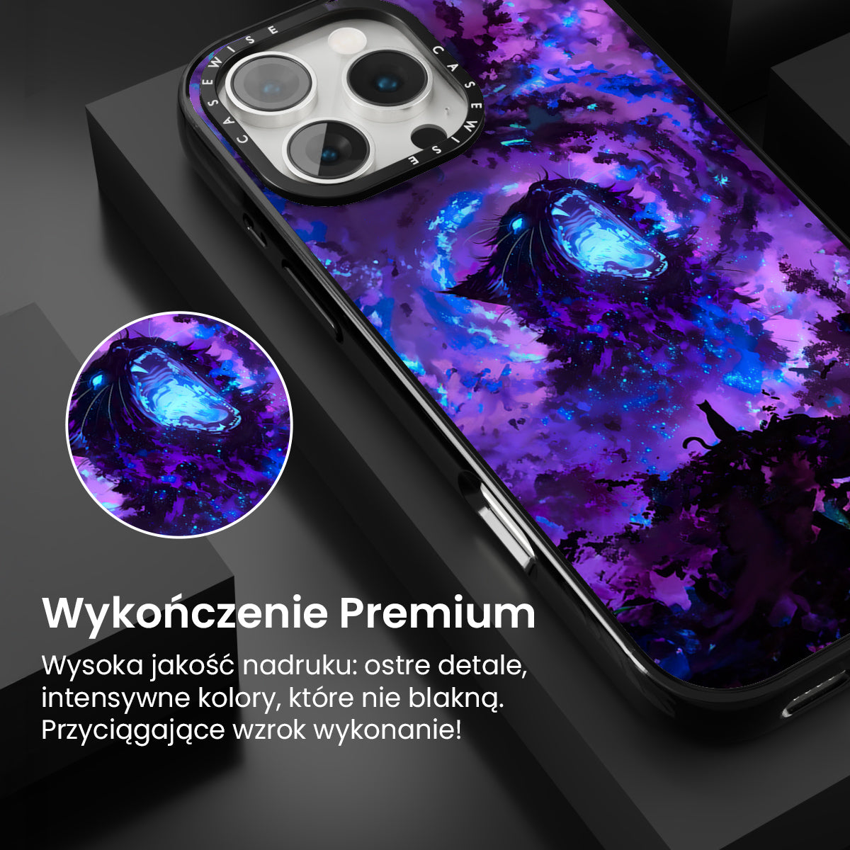 Purple Galaxy Cat - Etui