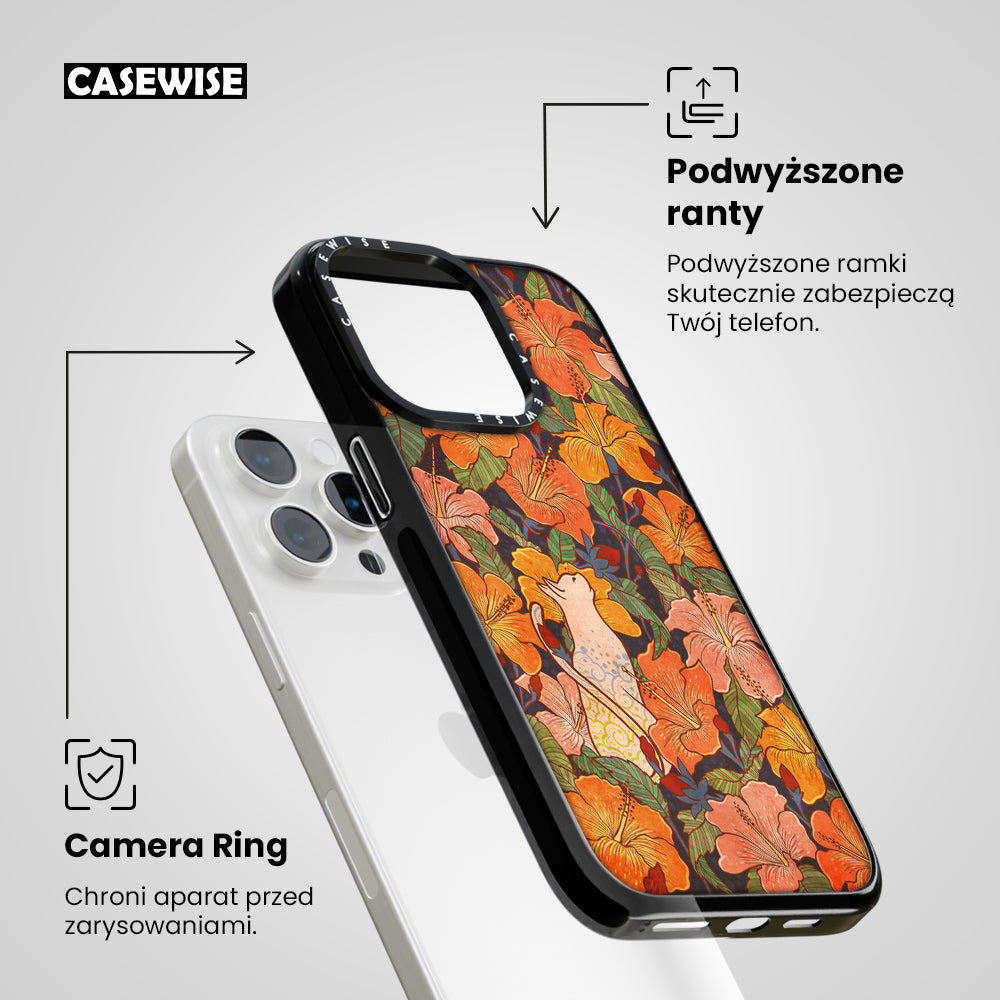 Cat and hibiscus - Etui