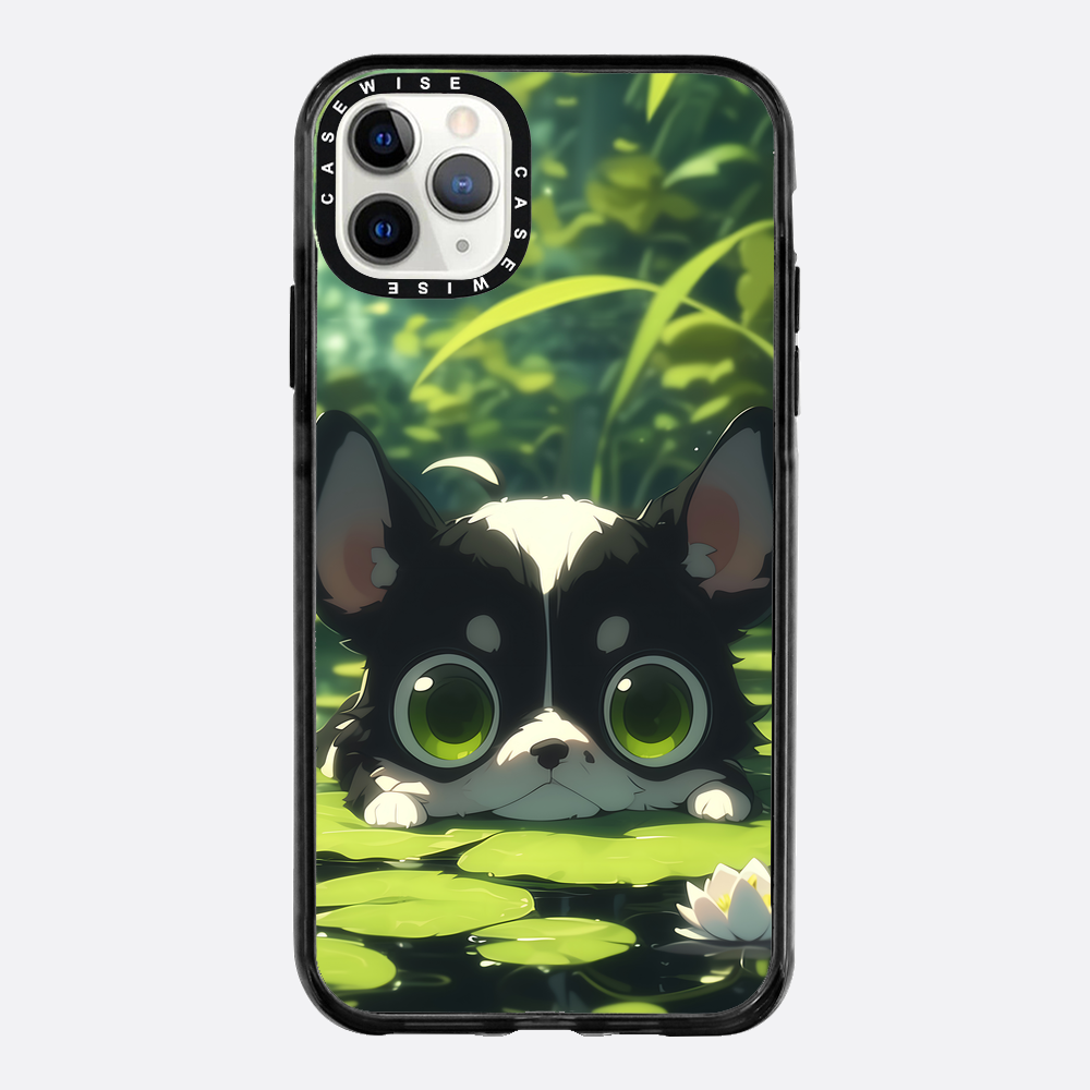 Cute Dog on Sea Rose - Etui