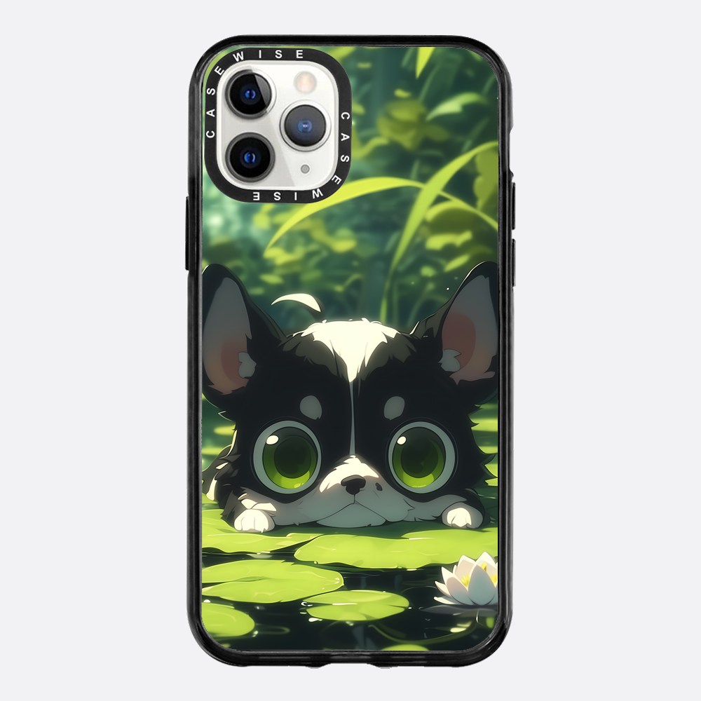 Cute Dog on Sea Rose - Etui