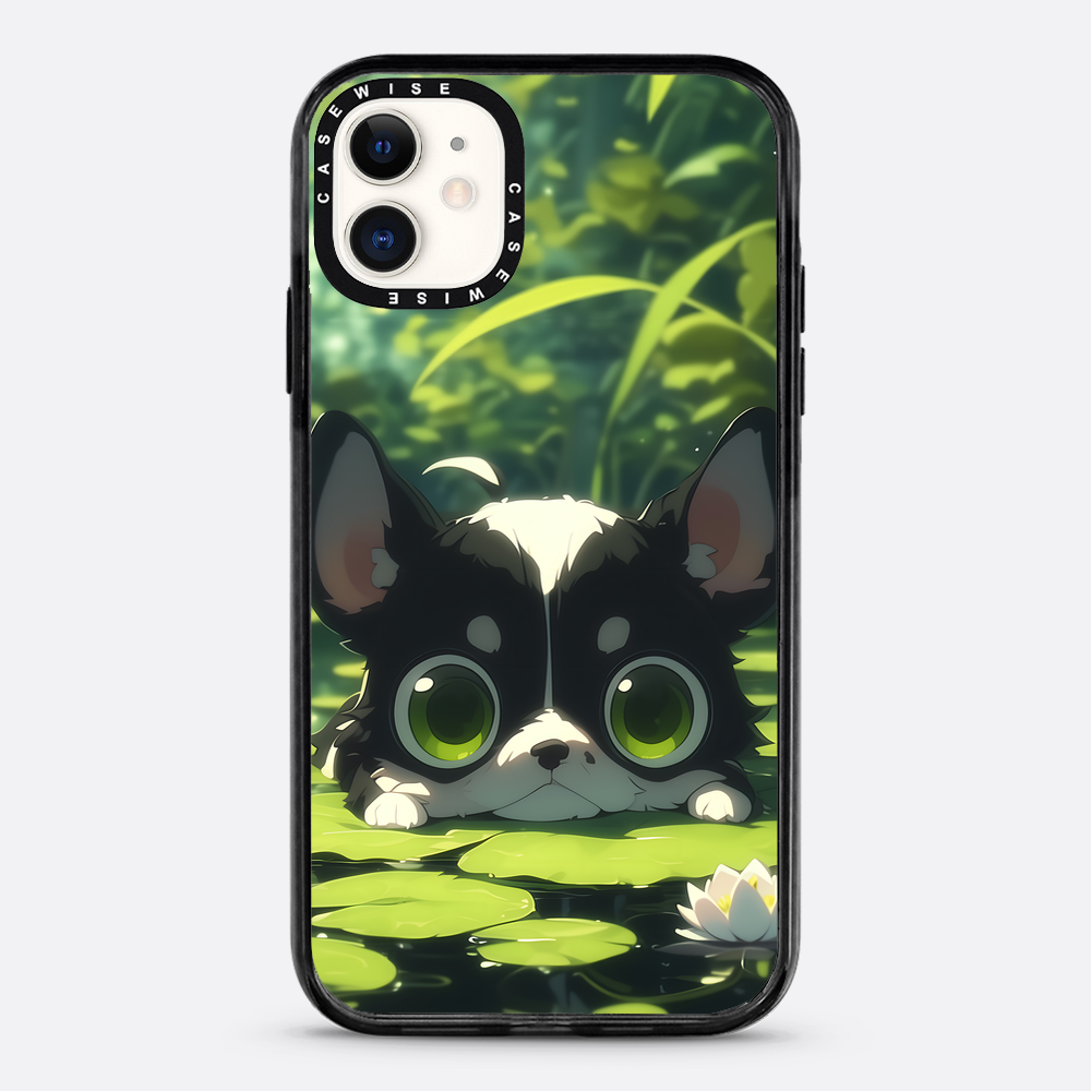 Cute Dog on Sea Rose - Etui