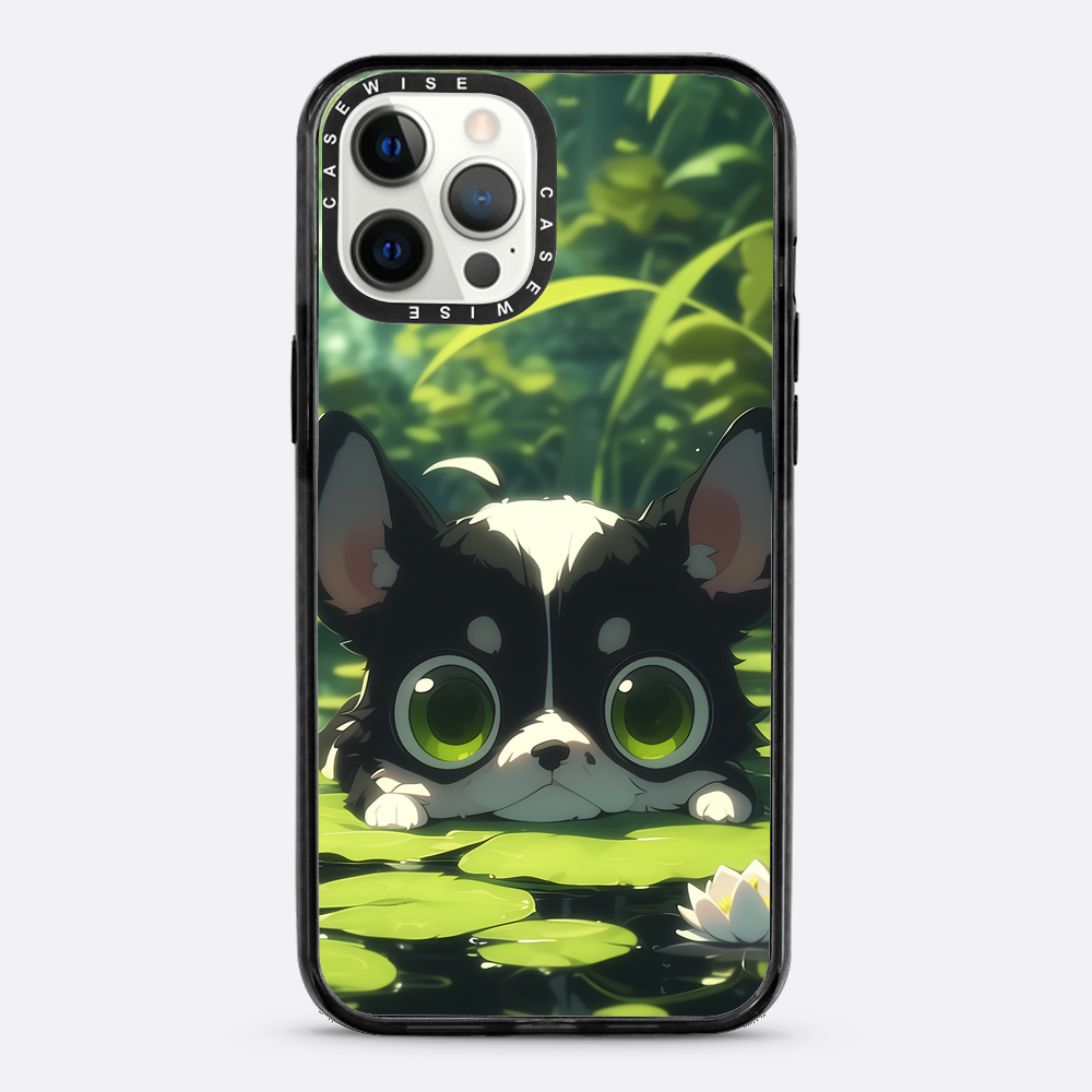 Cute Dog on Sea Rose - Etui