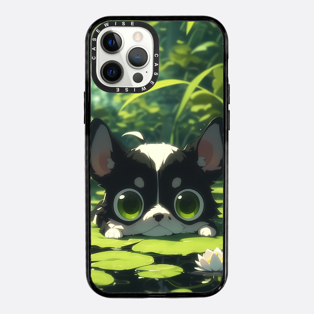 Cute Dog on Sea Rose - Etui