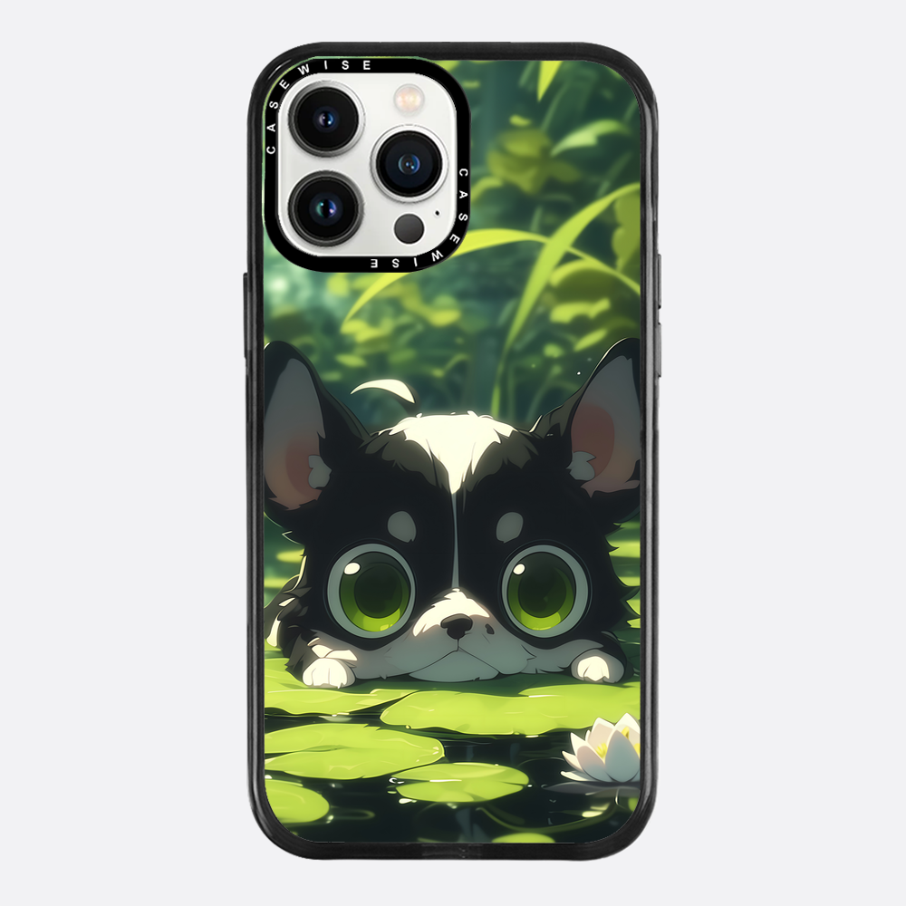 Cute Dog on Sea Rose - Etui